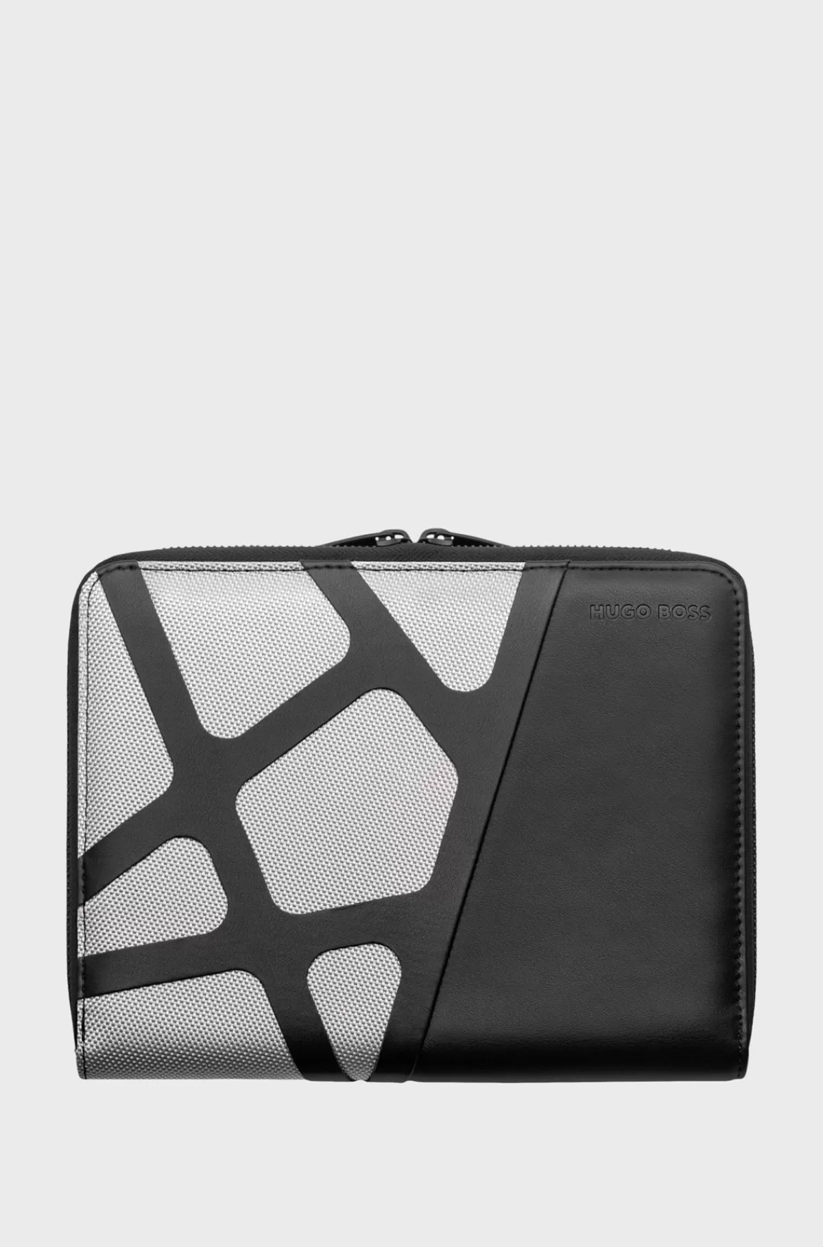 HUGO BOSS A5-konferencemappe I Nylon Med Kromeffekt Og Imiteret Læder Assorteret-forpakket Cheap