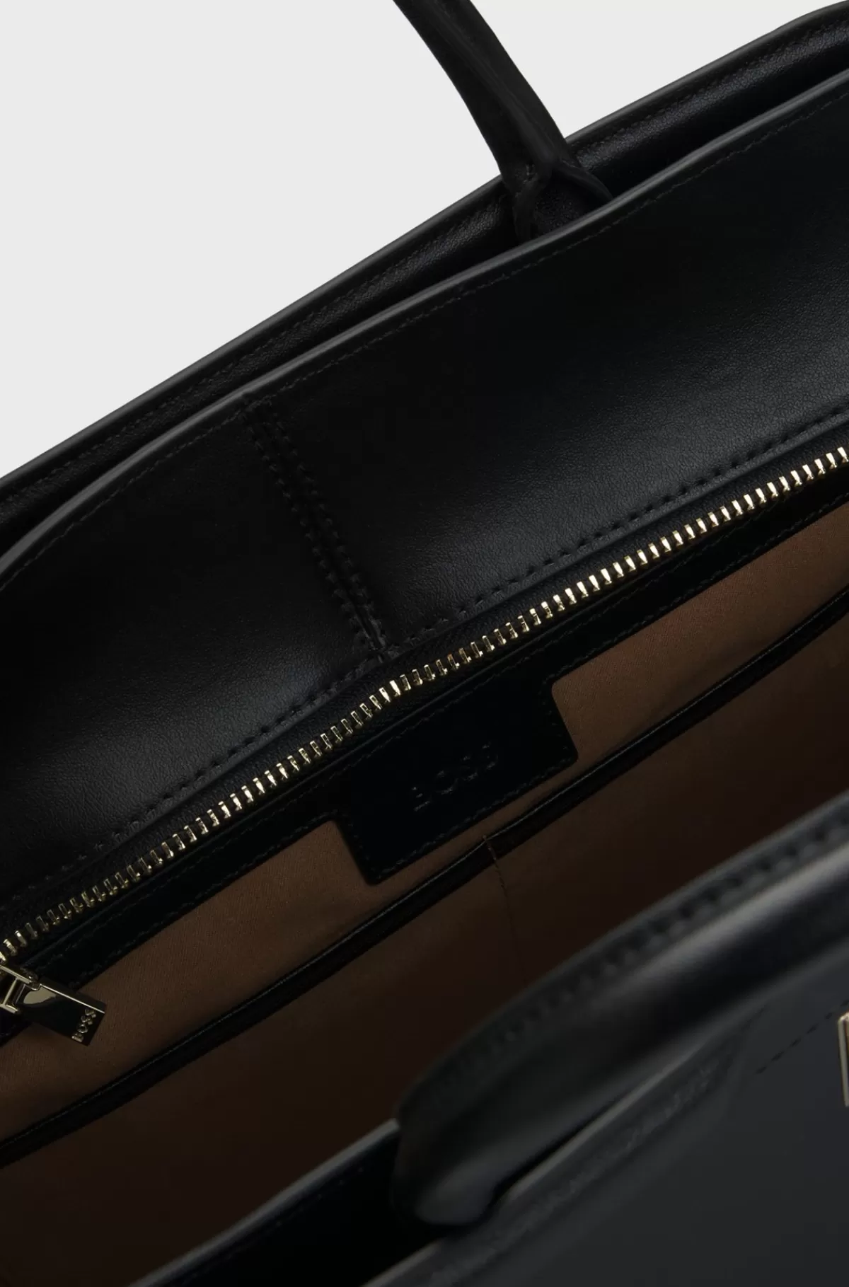 HUGO BOSS Ariell Tote Bag I Læder Med Udtagelig Pouch Sort New