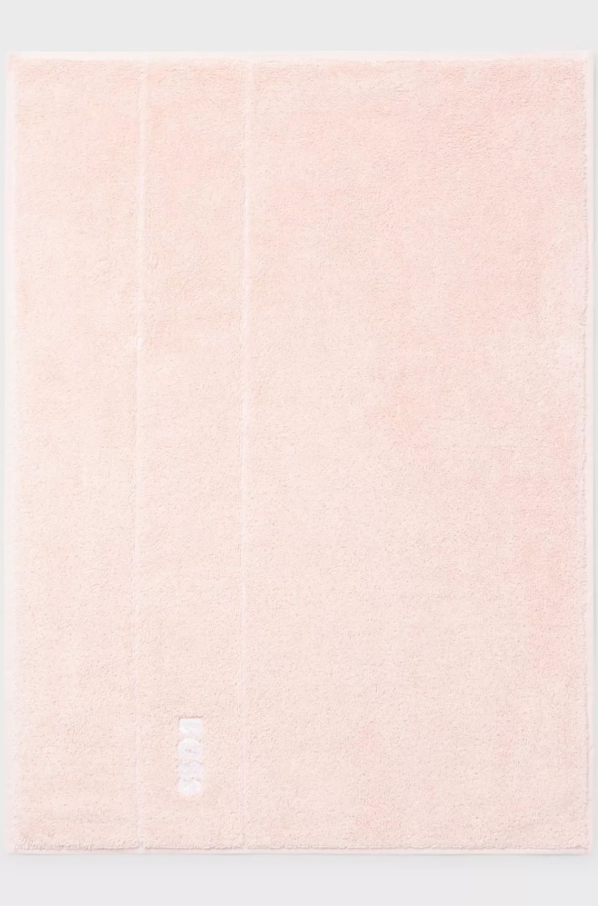 HUGO BOSS Bademåtte I Bomuld Med Broderet Logo I Kontrastfarve Pink Hot