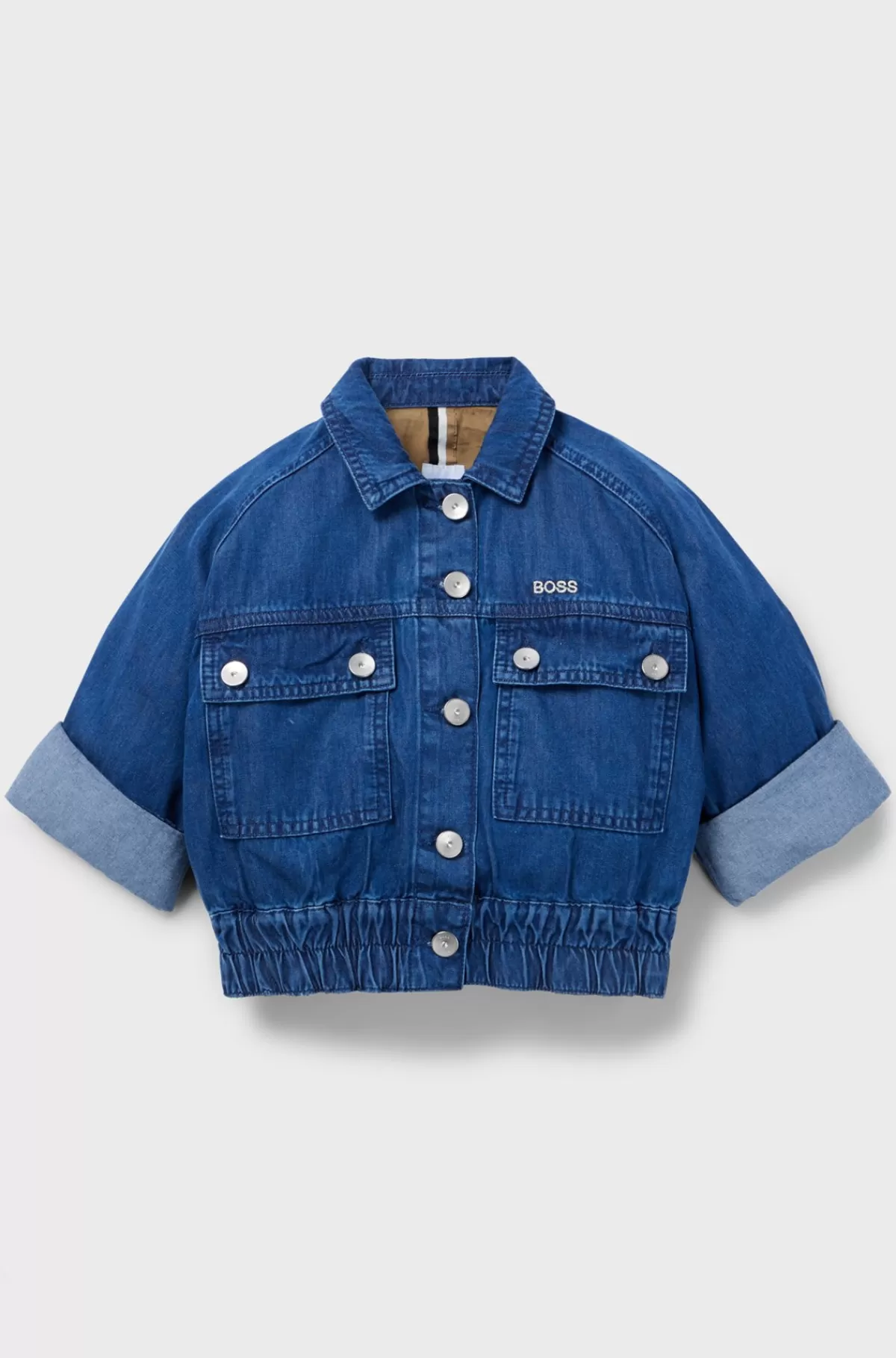 HUGO BOSS Denimjakke Med Logo Til Børn Blå Best