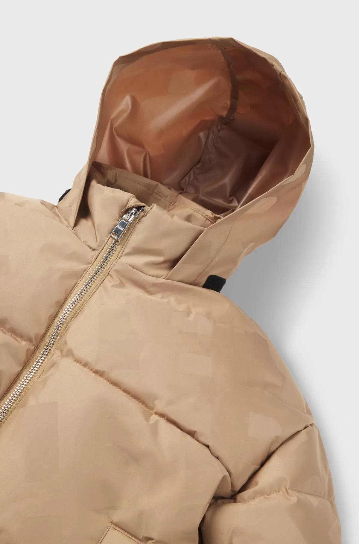 HUGO BOSS Dynejakke Til Børn Med Monogrammer Brun Best