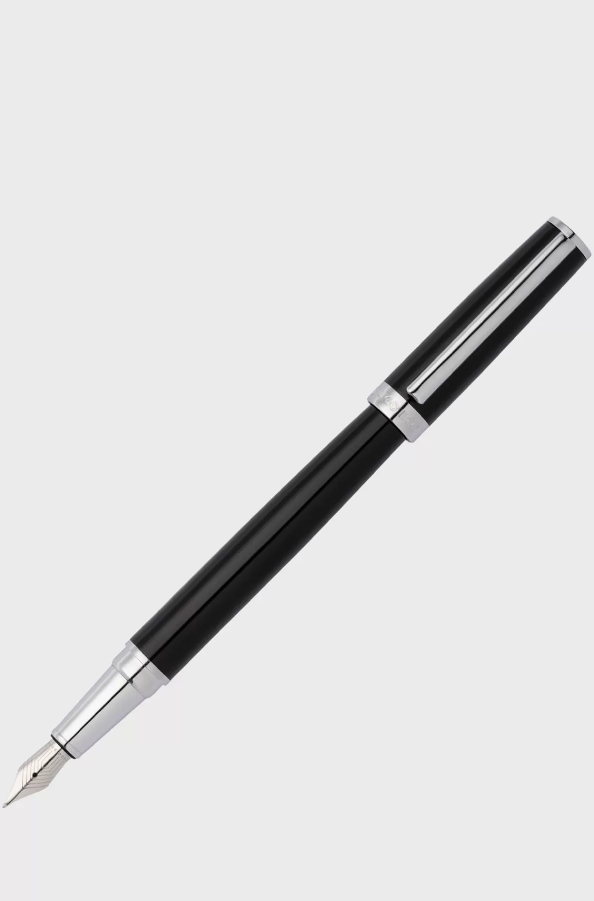 HUGO BOSS Fyldepen I Blank, Lak Med Logoring Sort Hot