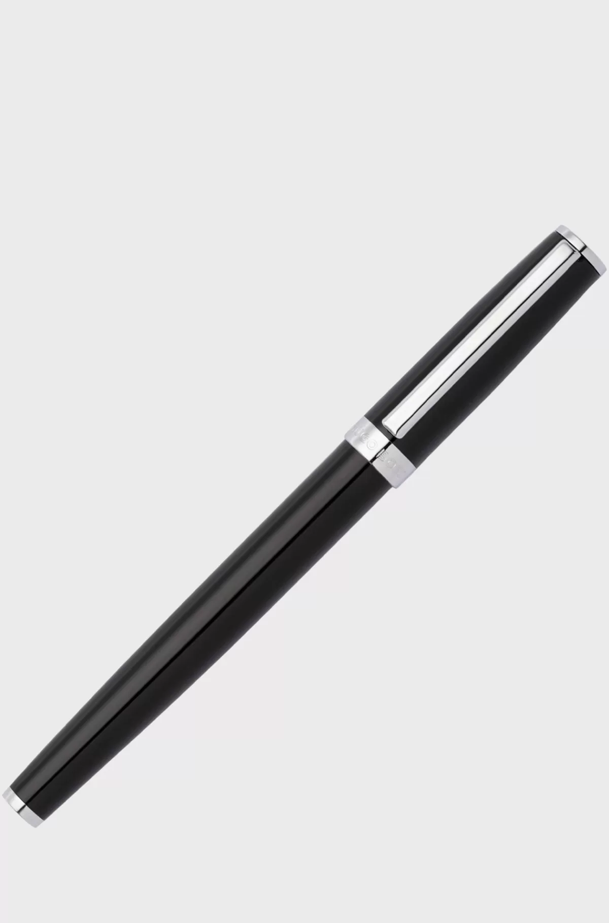 HUGO BOSS Fyldepen I Blank, Lak Med Logoring Sort Hot