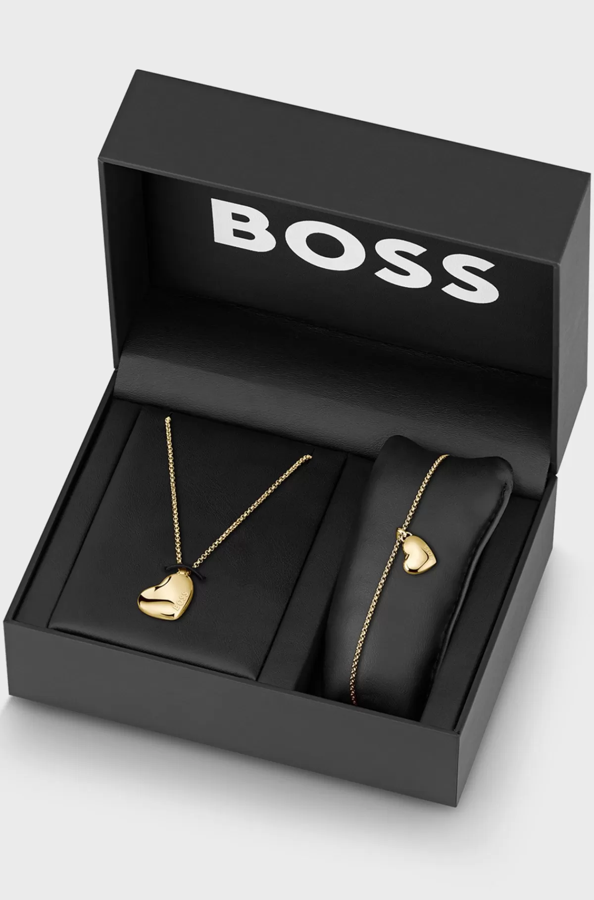 HUGO BOSS Halskæde Og Armbånd Med Hjertevedhæng I Gaveæske Guld Online