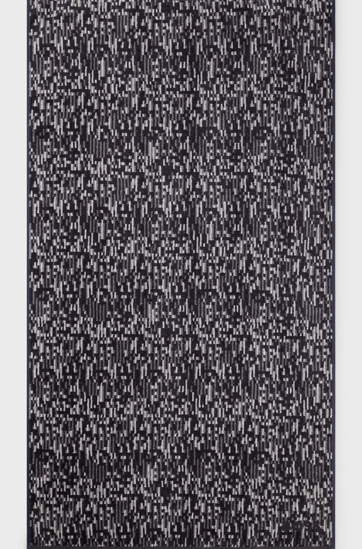HUGO BOSS Håndklæde I Jacquard Med Satinkant Fra BOSS Mørkegrå Cheap