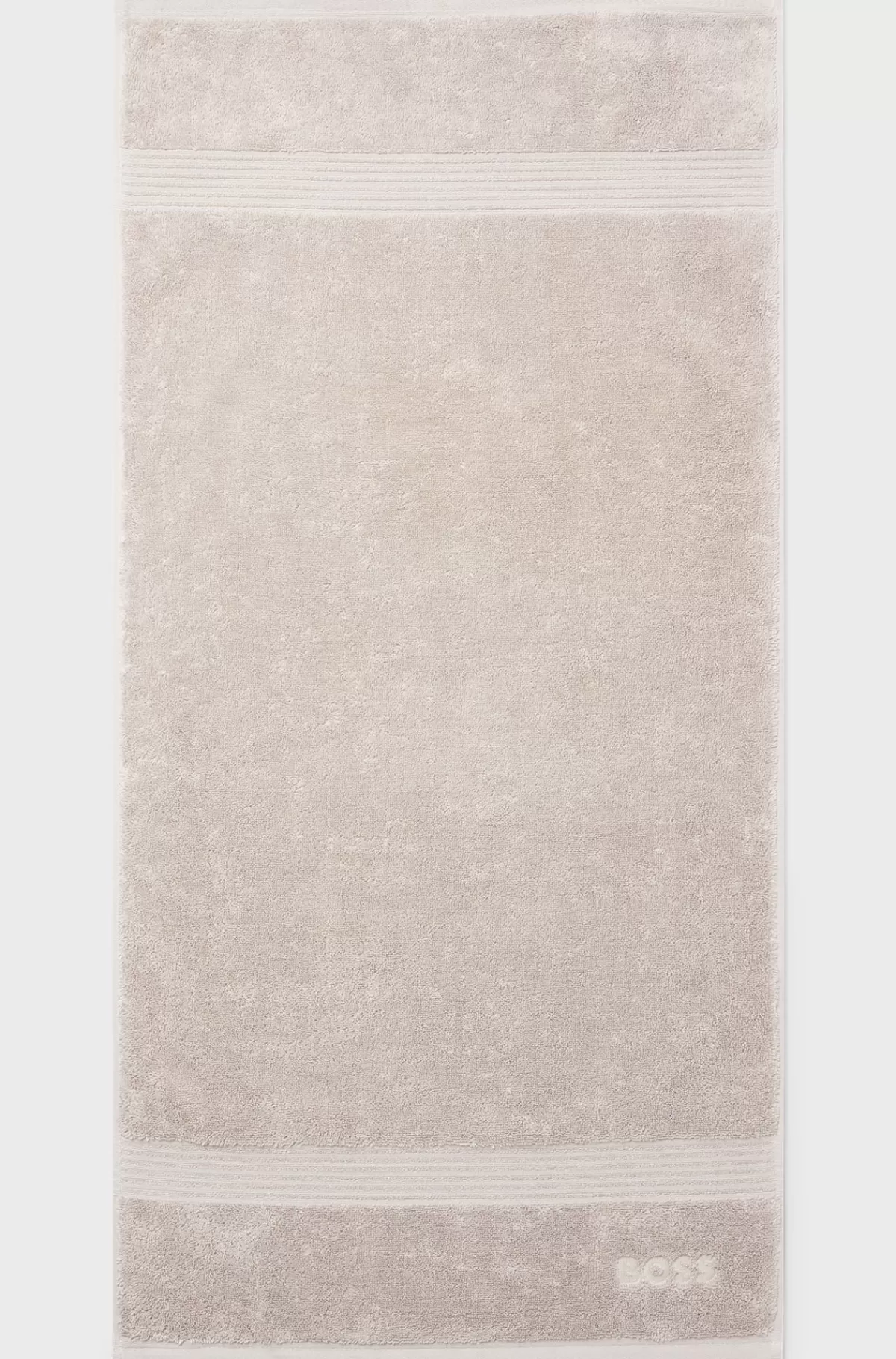 HUGO BOSS Håndklæde Med Logo I ægæisk Bomuld Lys beige Clearance
