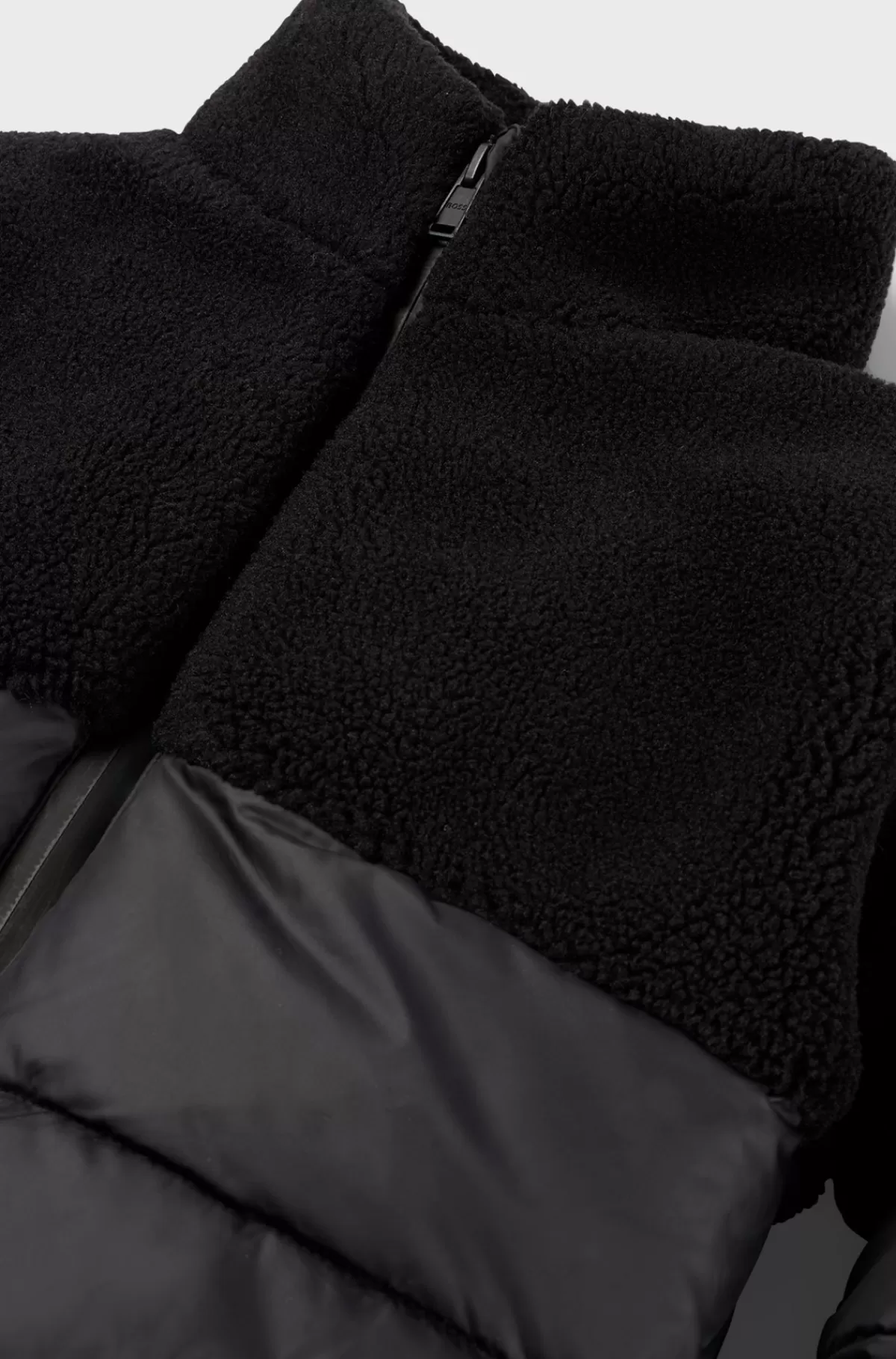 HUGO BOSS Hybridjakke Med Logotryk Til Børn Sort Cheap