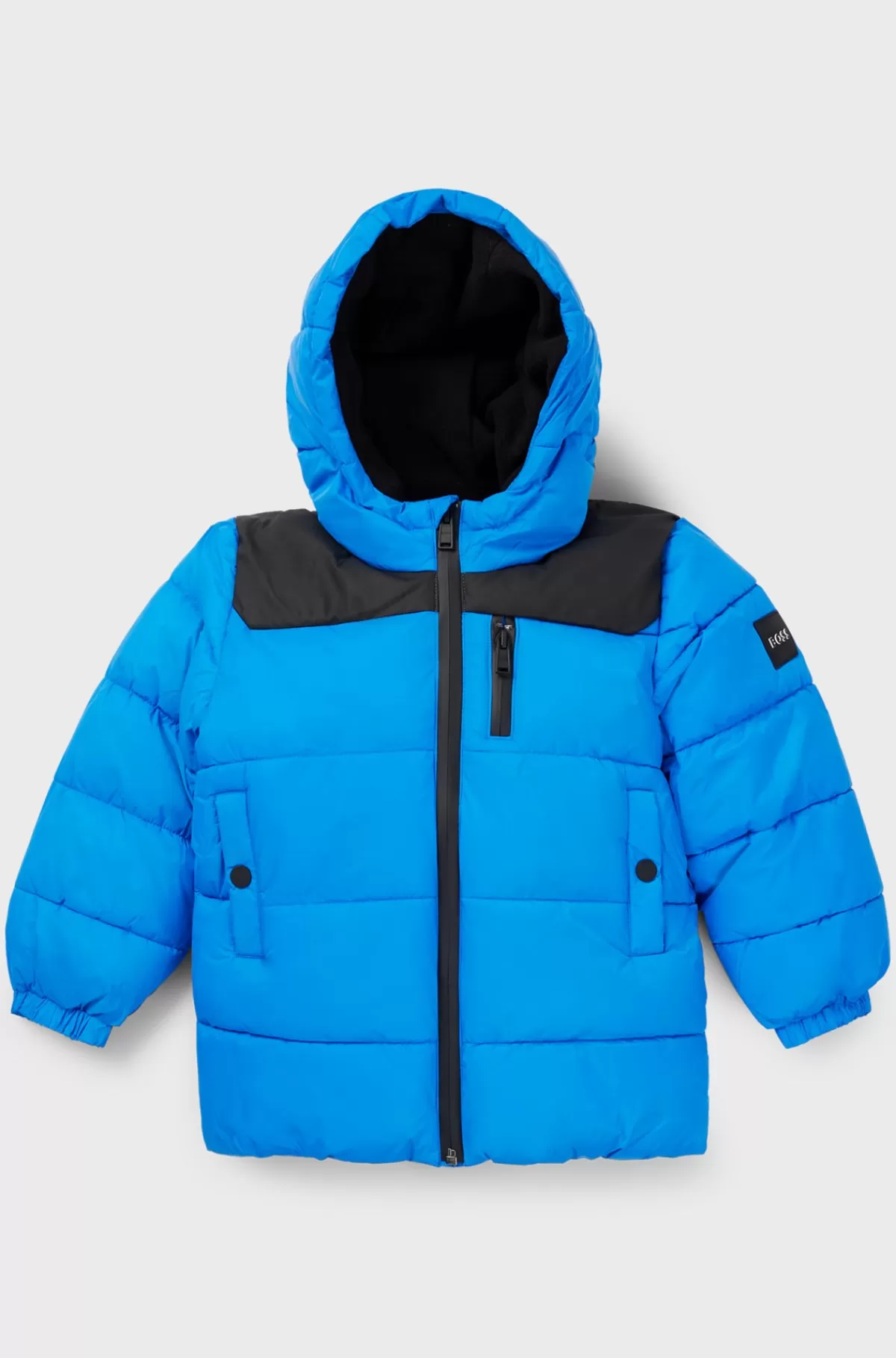 HUGO BOSS Jakke Med Hætte Og Logo Til Børn Blå Cheap