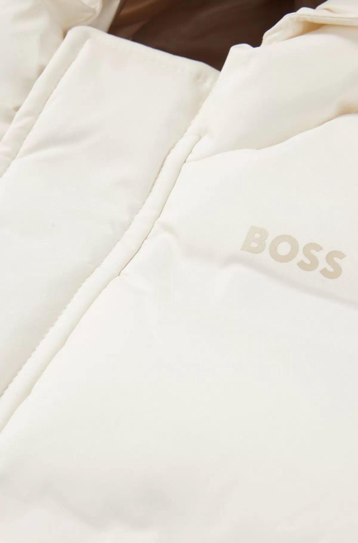 HUGO BOSS Jakke Med Hætte Og Logo Til Børn Lys beige New