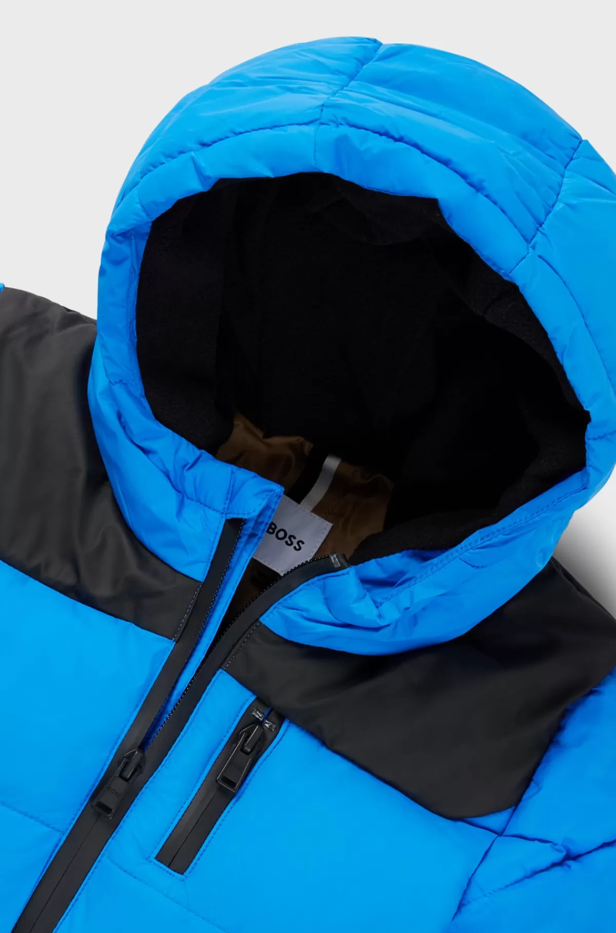 HUGO BOSS Jakke Med Hætte Og Logo Til Børn Blå Cheap