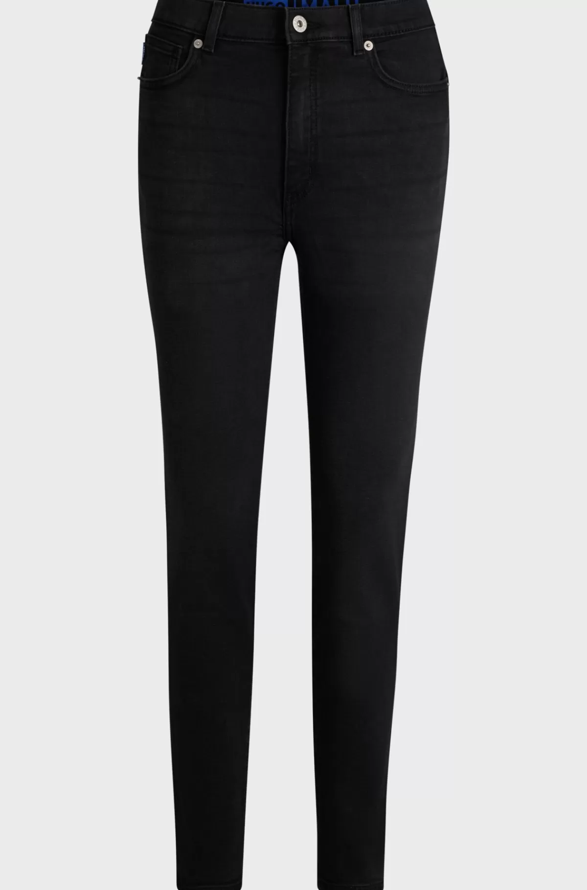 HUGO BOSS Jeans Med Skinny Fit I Denim Med Stræk Sort Clearance