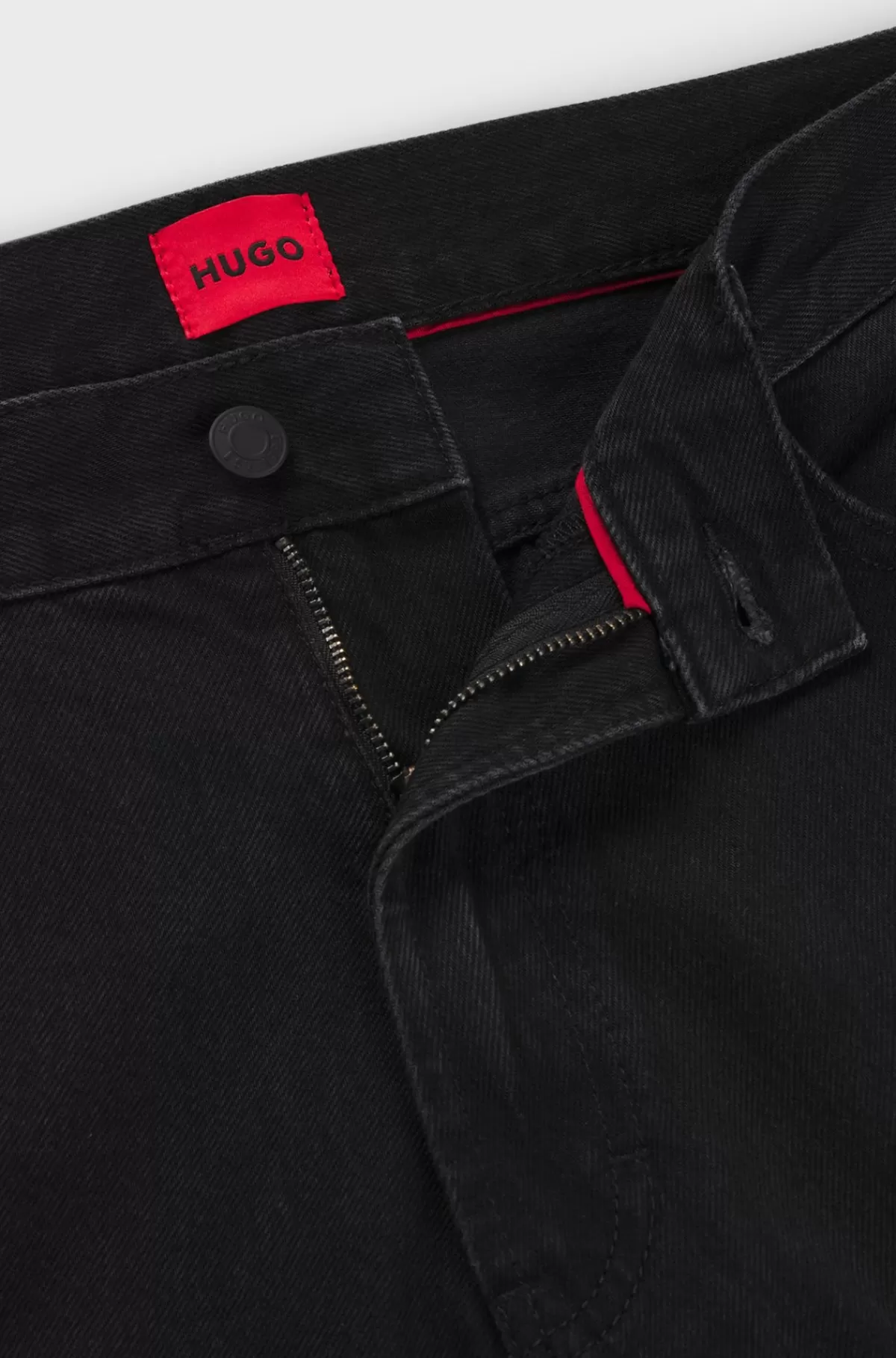 HUGO BOSS Jeans Med Tapered Fit I Denim Sort Clearance