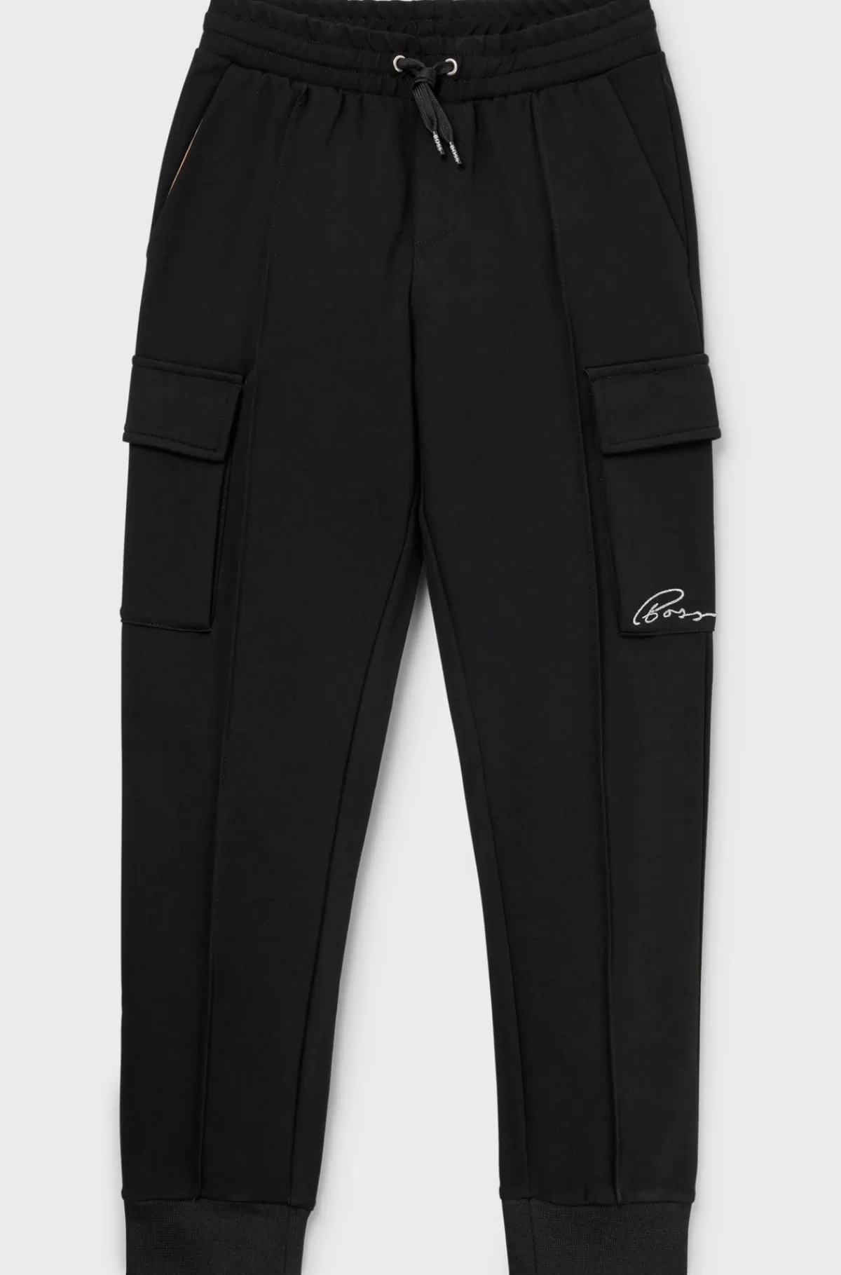 HUGO BOSS Joggingbukser Med Cargolommer Til Børn Sort Best Sale