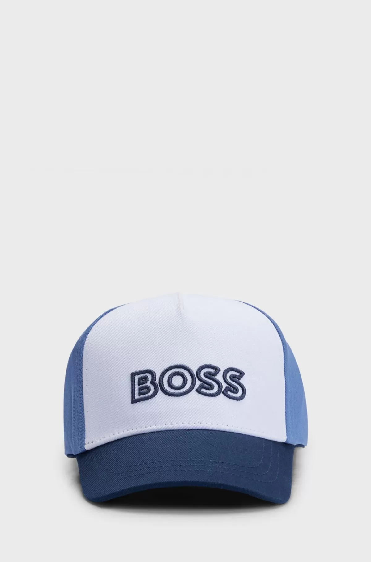 HUGO BOSS Kasket Til Børn I Bomuldstwill Med Logoprint Hvid New