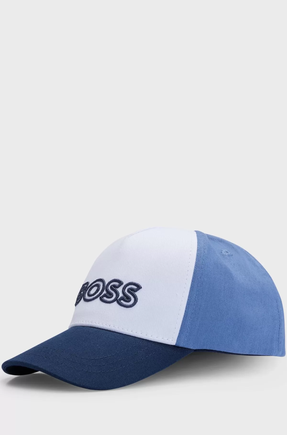 HUGO BOSS Kasket Til Børn I Bomuldstwill Med Logoprint Hvid New