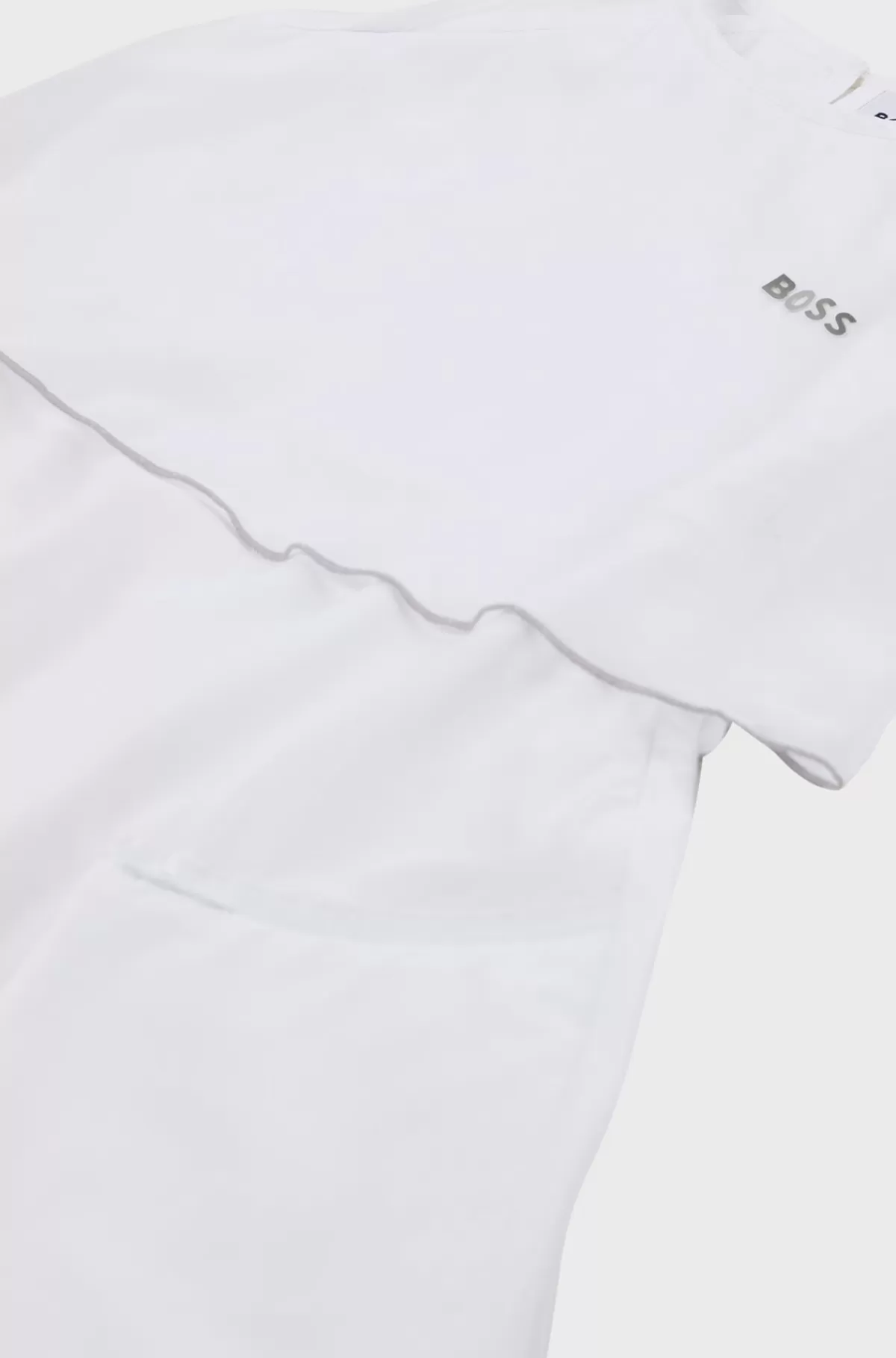 HUGO BOSS Kjole Uden ærmer Med Trykt Logo Til Piger Hvid Discount
