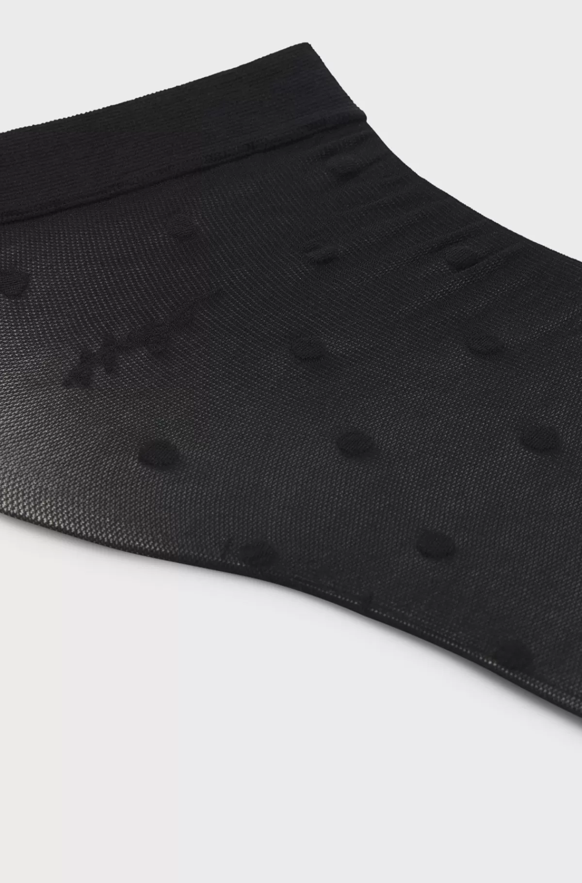 HUGO BOSS Korte Transparente Sokker Med Prikker Og Logo Sort Fashion