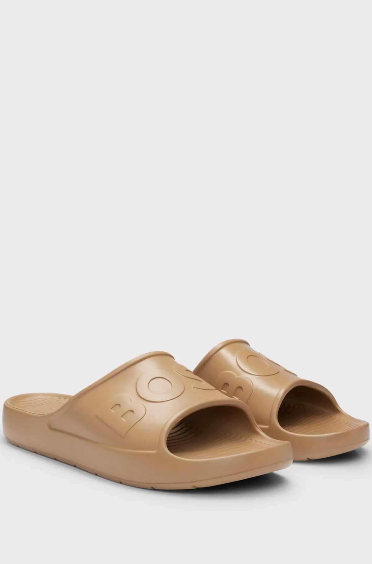 HUGO BOSS Lette EVA-slides Med Logostrop Beige Cheap