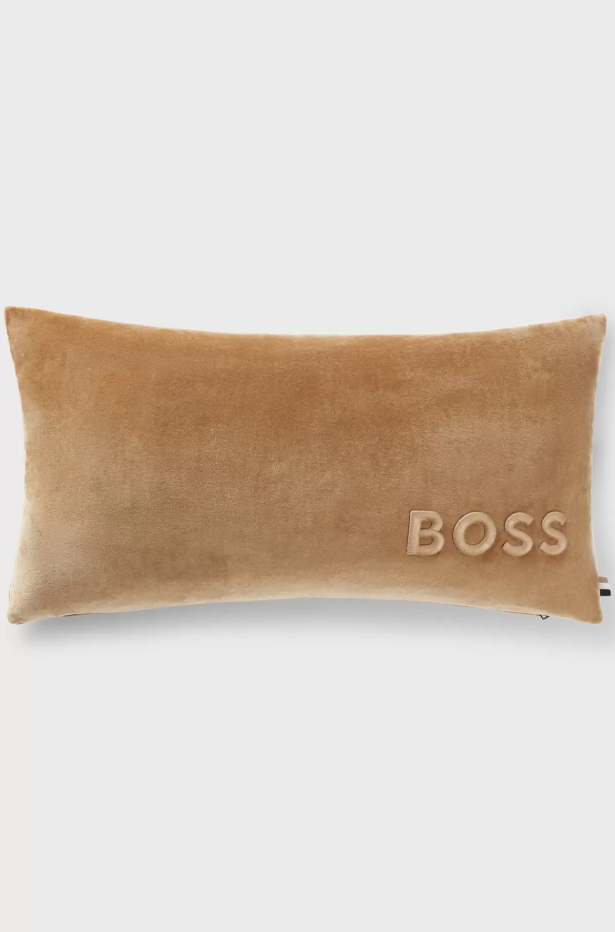 HUGO BOSS Logobroderet Pudebetræk I En Bomuldsblanding Kaki Discount