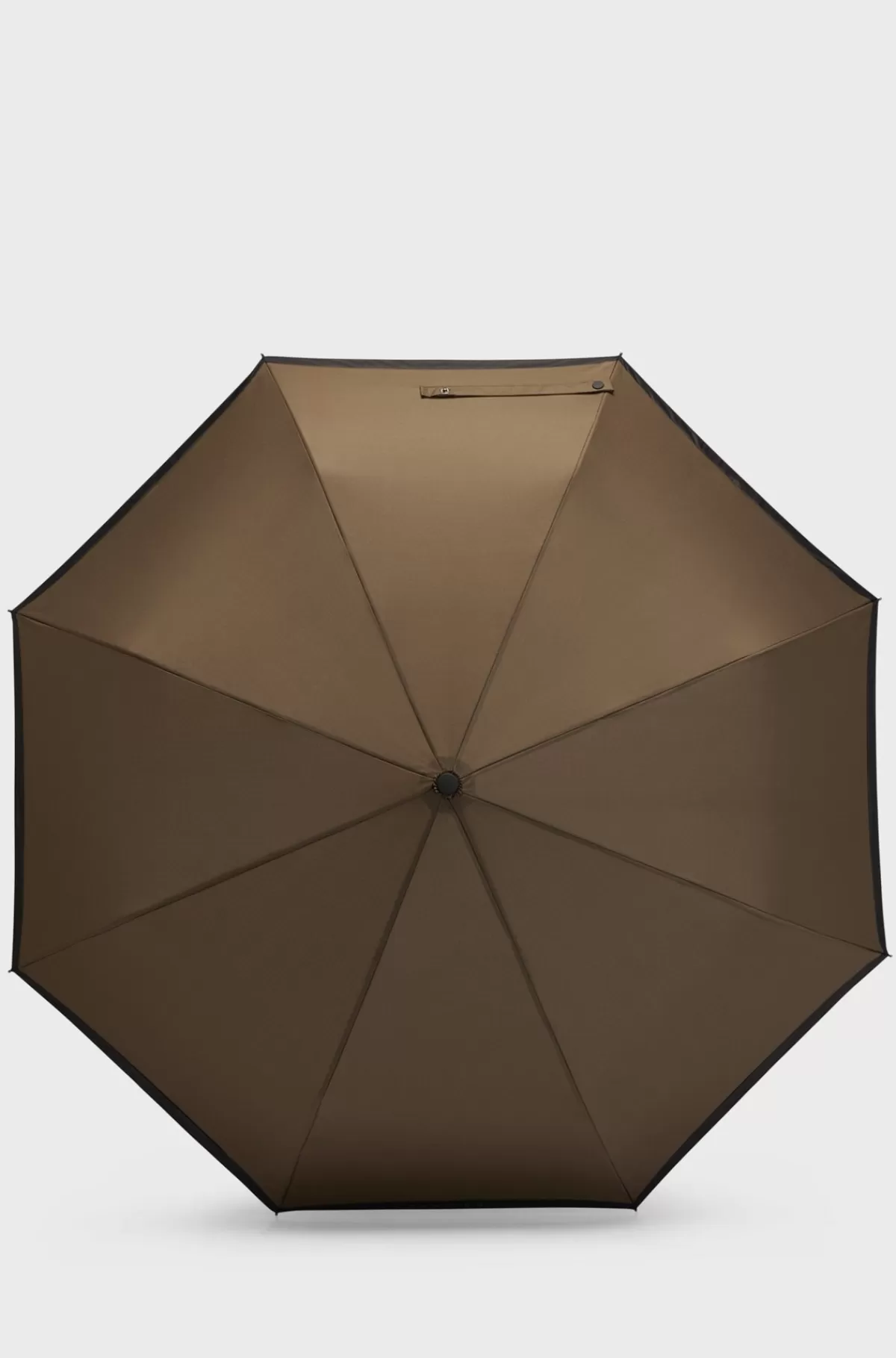 HUGO BOSS Lommeparaply I Khaki Med Sort Kant Kaki Best Sale
