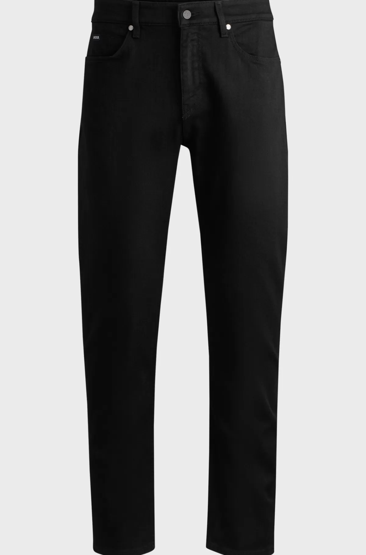 HUGO BOSS Maine Regular Fit Jeans I Ekstra Blød Denim Fra Italien Sort Clearance