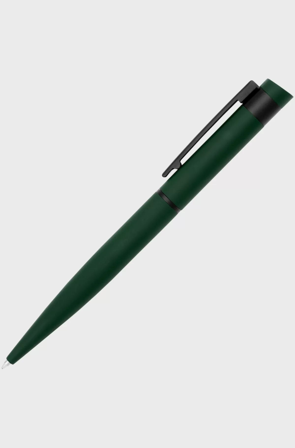 HUGO BOSS Matgrøn Kuglepen Med Indgraveret Logo Sort Discount