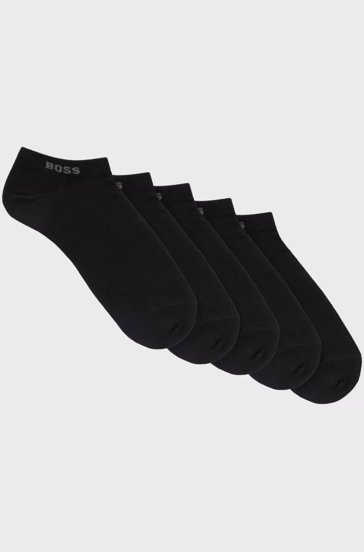 HUGO BOSS Pakke Med Fem Par Sokker I Ankellængde Og Logo Sort Flash Sale
