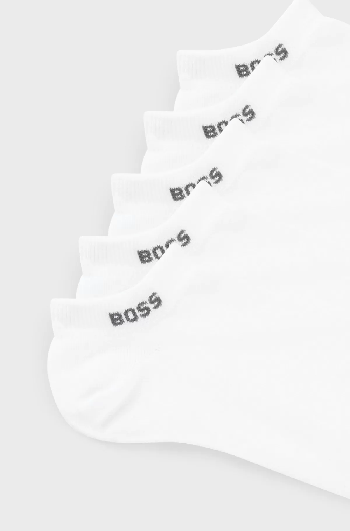 HUGO BOSS Pakke Med Fem Par Sokker I Ankellængde Og Logo Hvid Best Sale