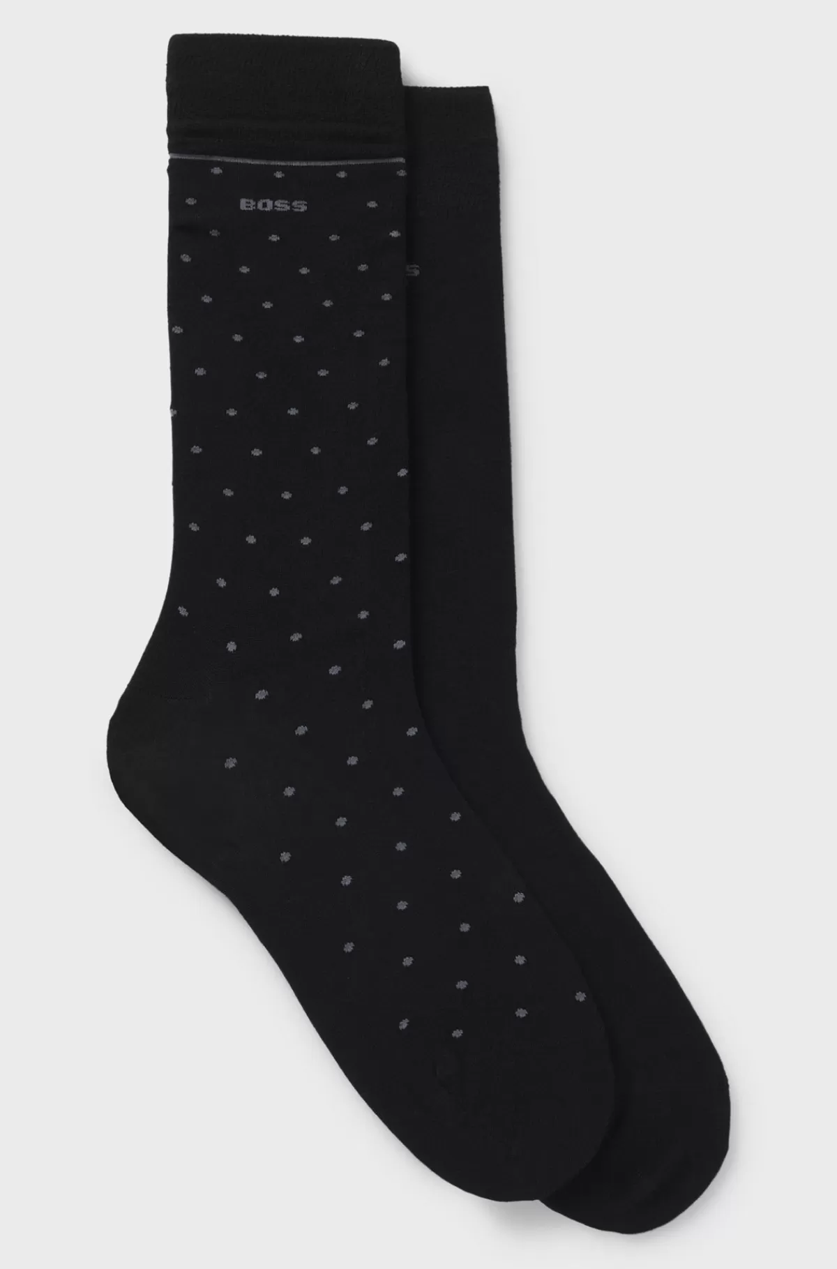 HUGO BOSS Pakke Med To Par Sokker I Almindelig Længde Med Logo Sort Store