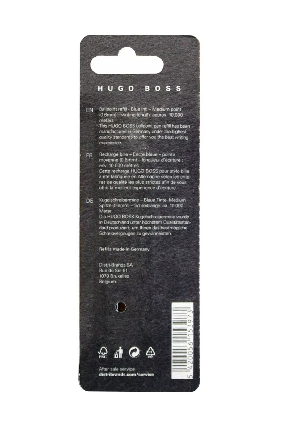 HUGO BOSS Pakke Med To Refills Med t Blæk Til Kuglepen Blå Best
