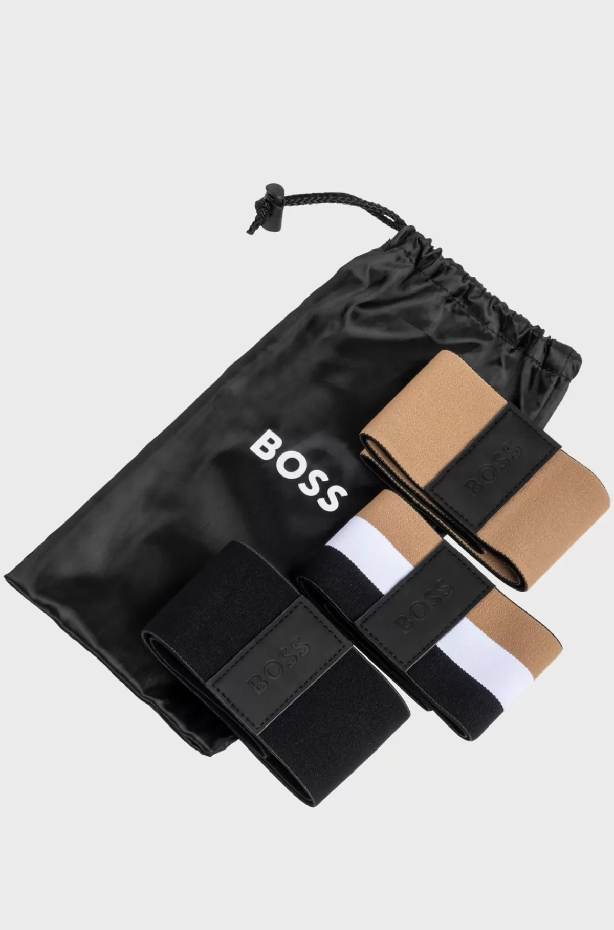 HUGO BOSS Pakke Med Tre Par Brandede Træningselastikker Mønstret Hot