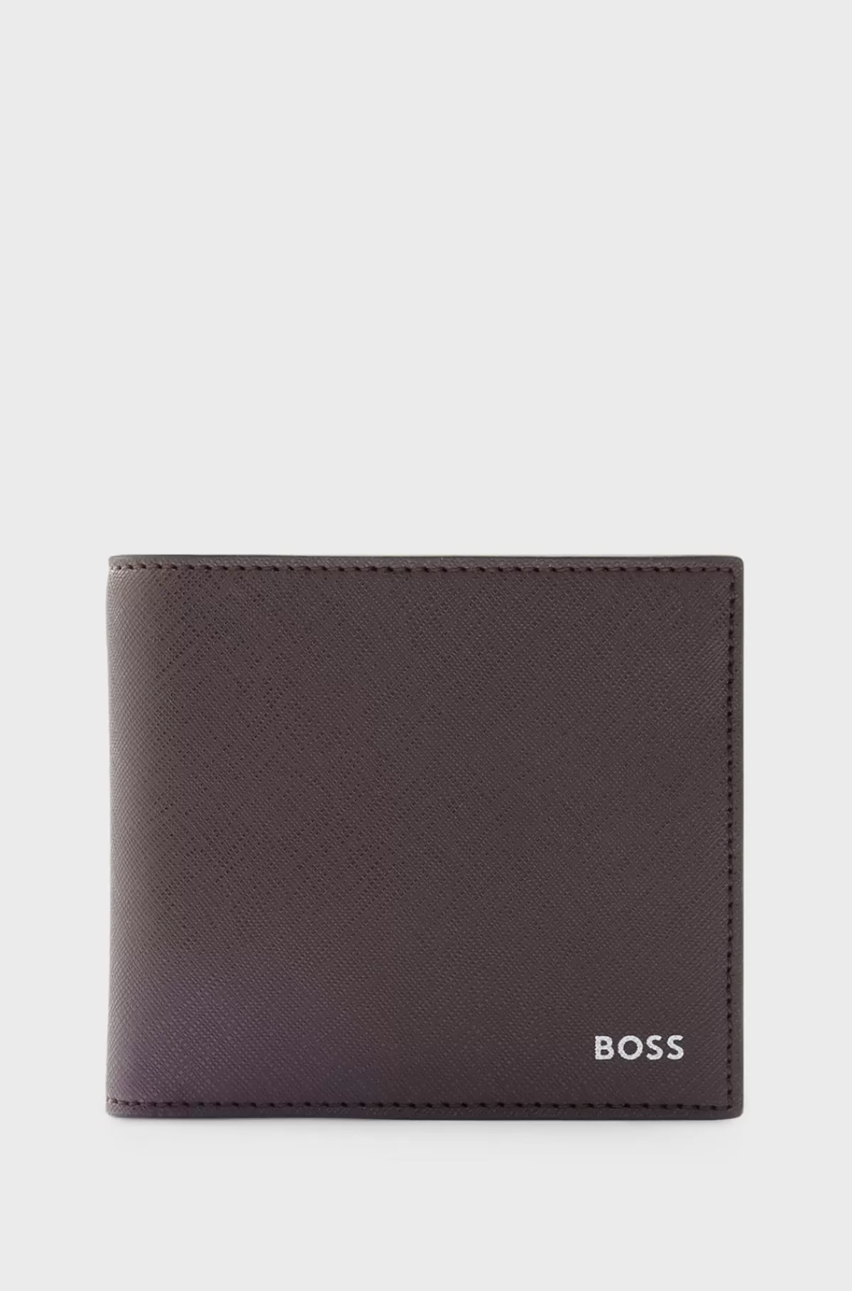 HUGO BOSS Pung Med Struktur, Signaturstribe Og Logodetalje Mørkerød Hot