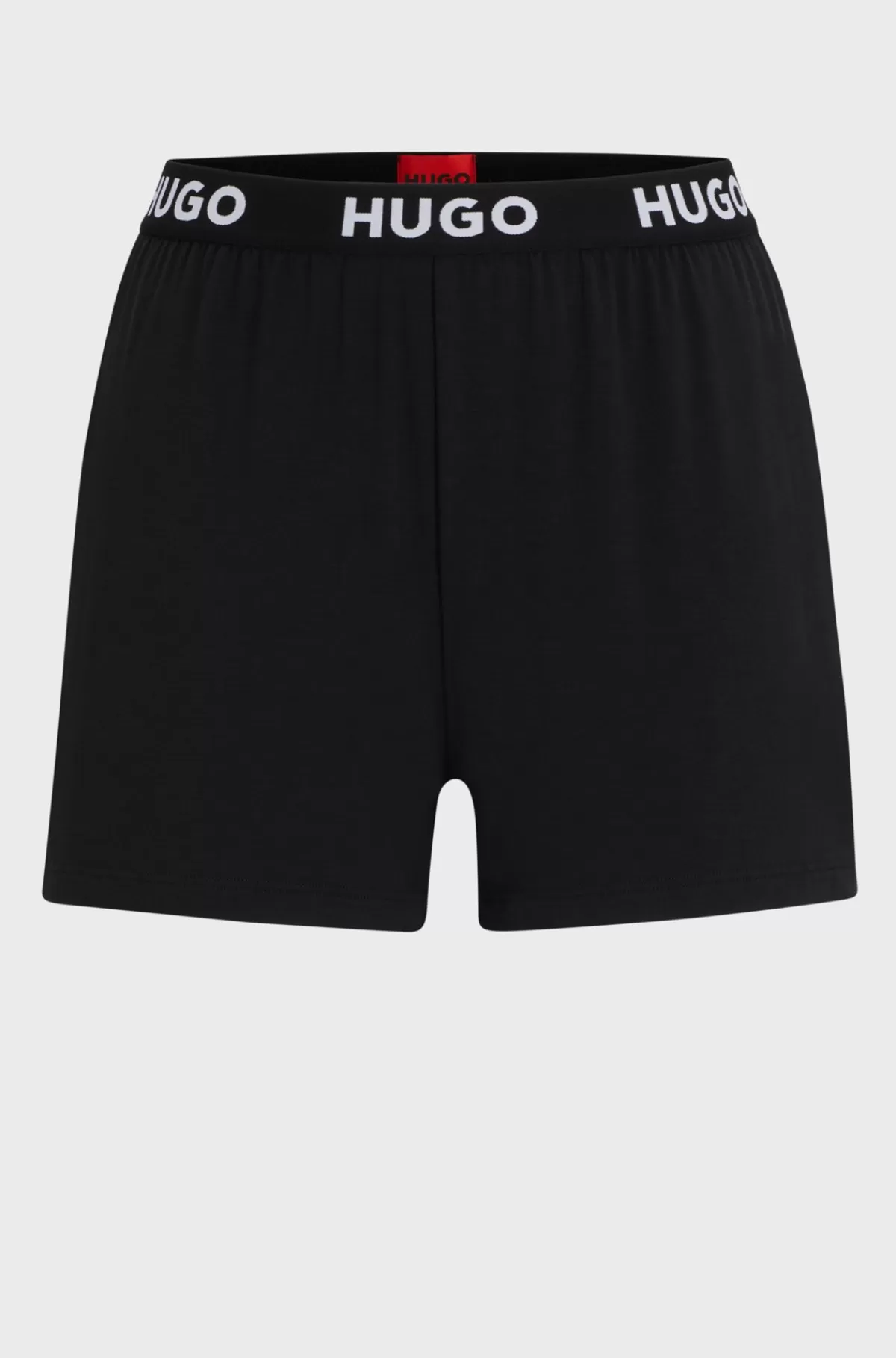 HUGO BOSS Pyjamasshorts I Jersey Med Stræk Og Linning Med Logo Sort Flash Sale
