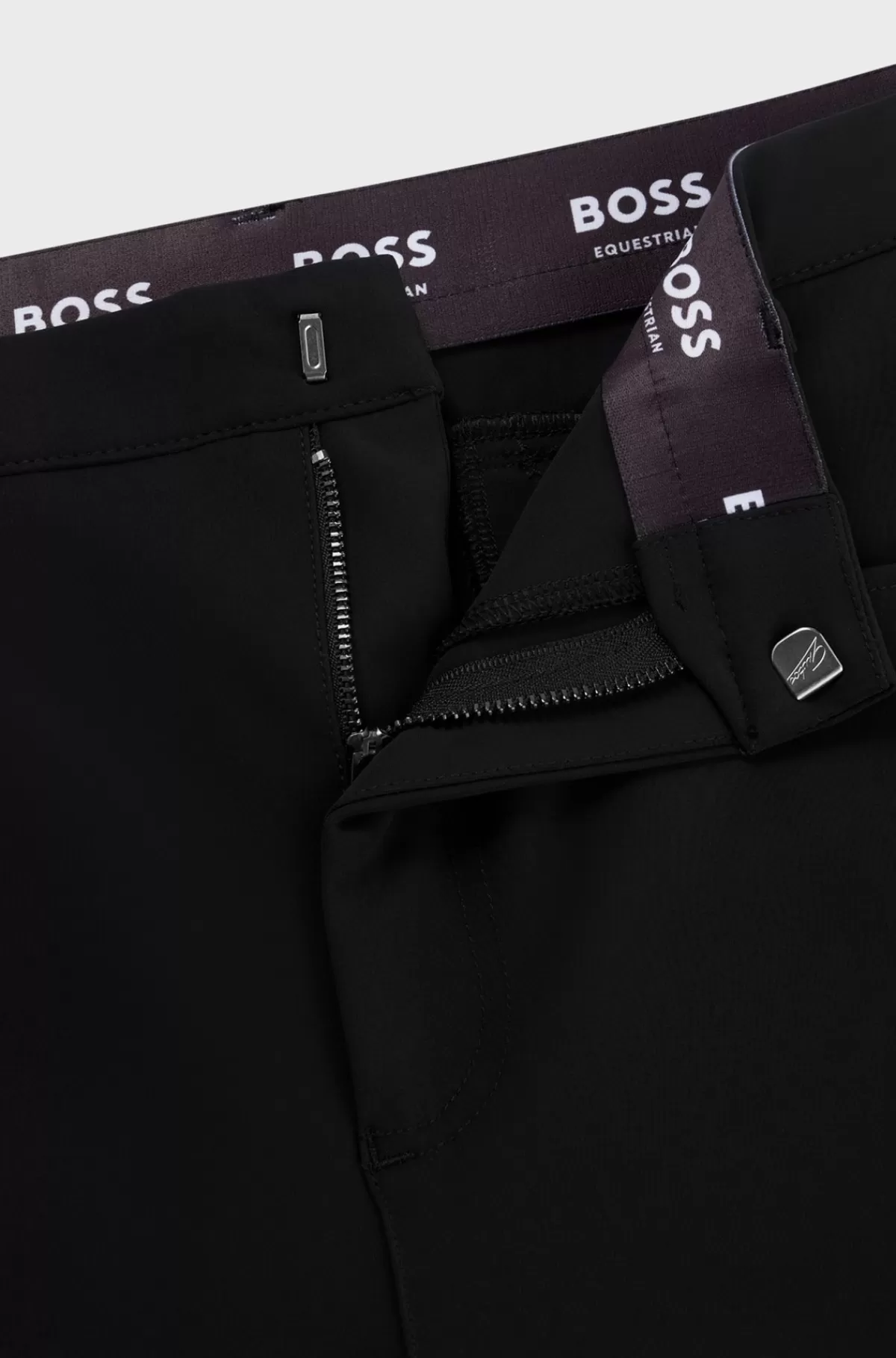 HUGO BOSS Ridebukser Til Hestesport Med Knægrip Og Ekstra Stræk Sort Sale
