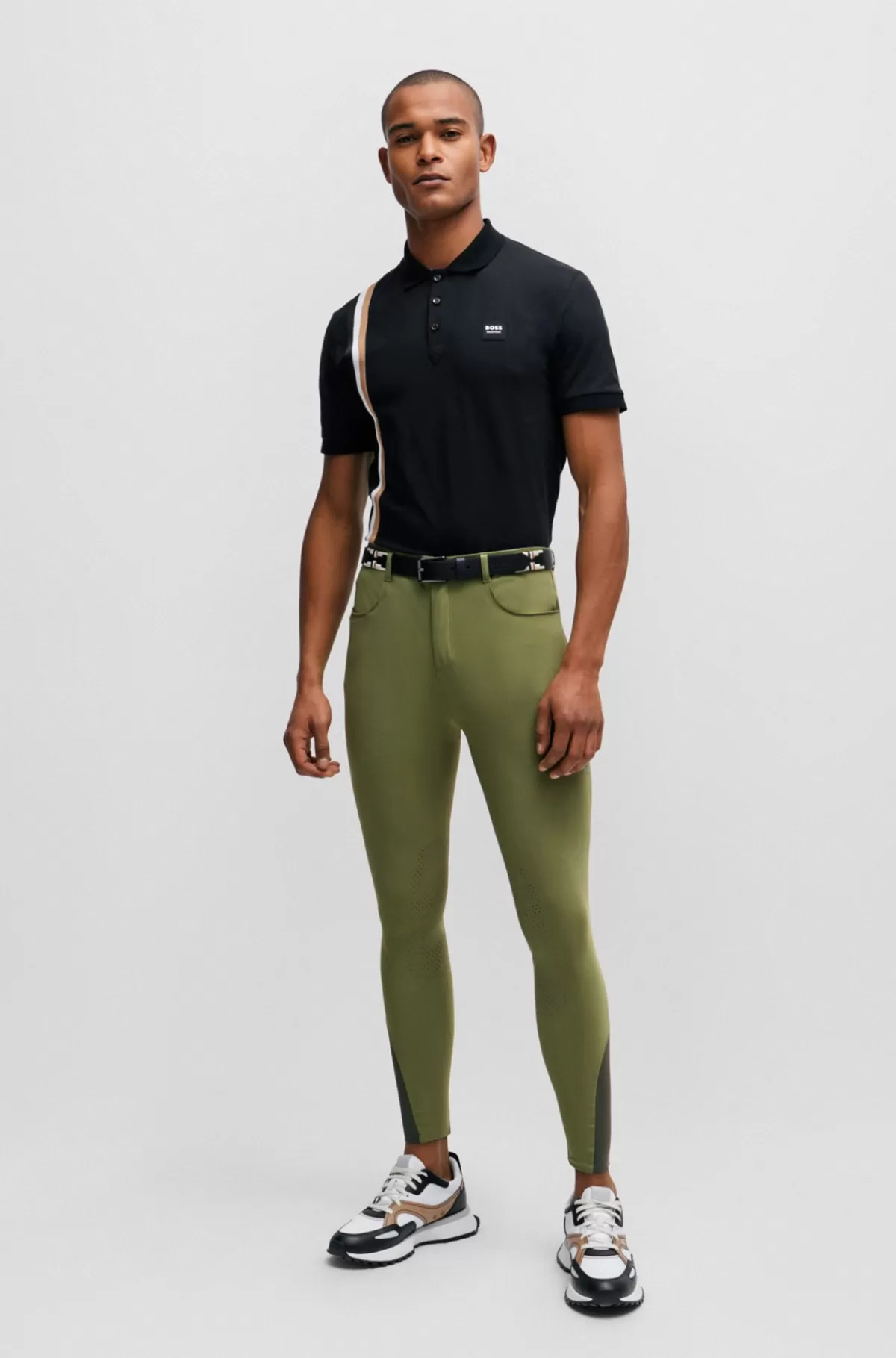 HUGO BOSS Ridebukser Til Hestesport Med Knæstøtter Lysegrøn Fashion