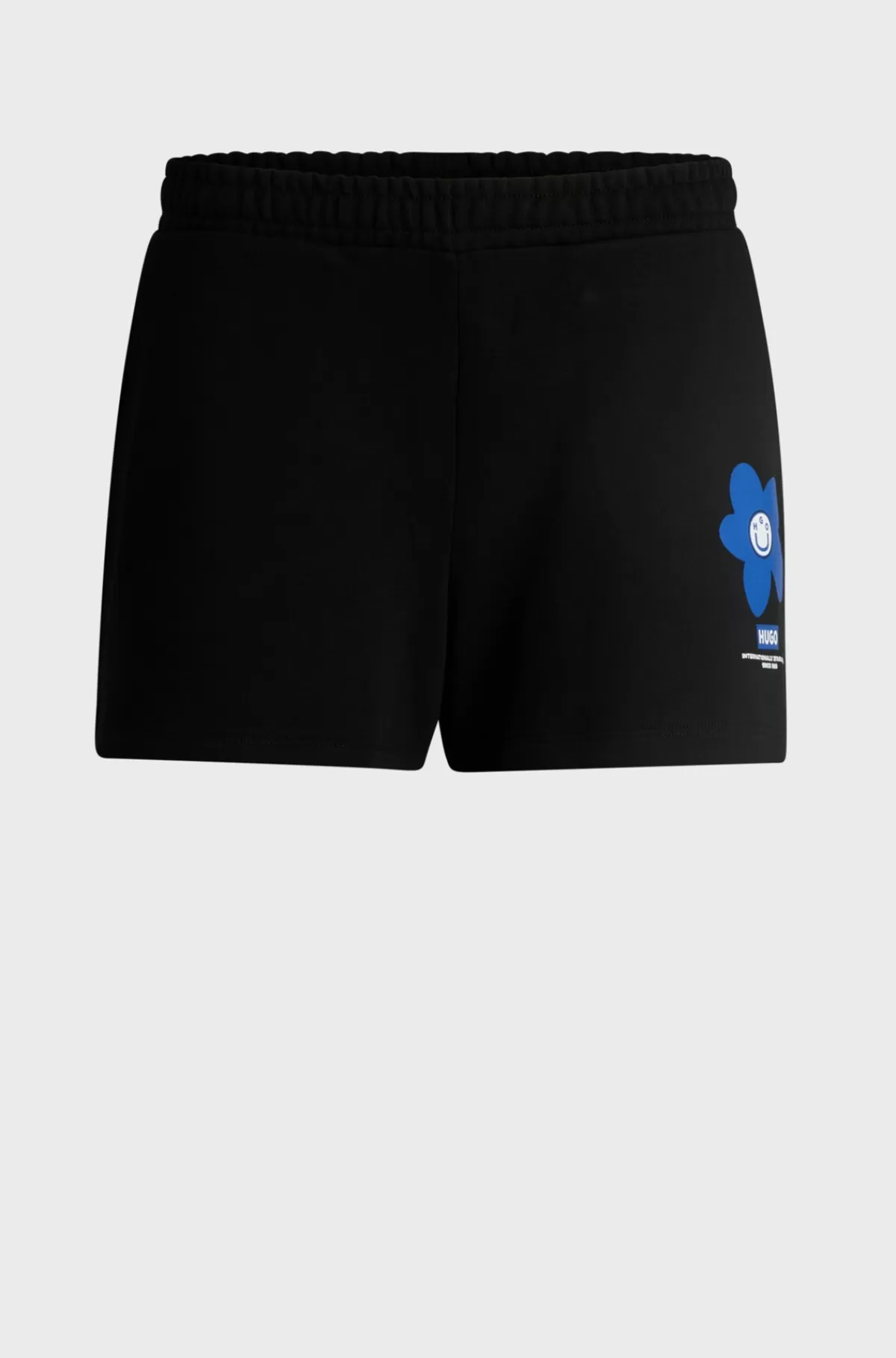 HUGO BOSS Shorts I Sweatkvalitet Af Bomuld Med Den Nye Sæsons Logo Sort Best Sale