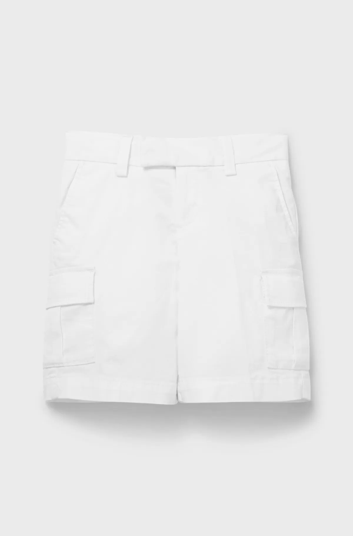 HUGO BOSS Shorts Til Børn I Bomuldstwill Med Cargolommer Hvid Online