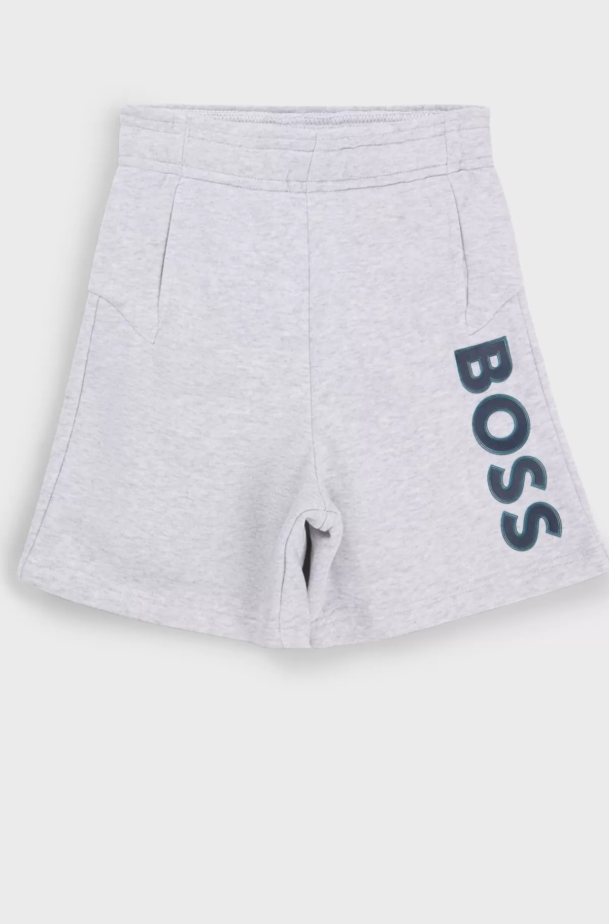 HUGO BOSS Shorts Til Børn I Fleece Med HD-logoprint Lysegrå Outlet