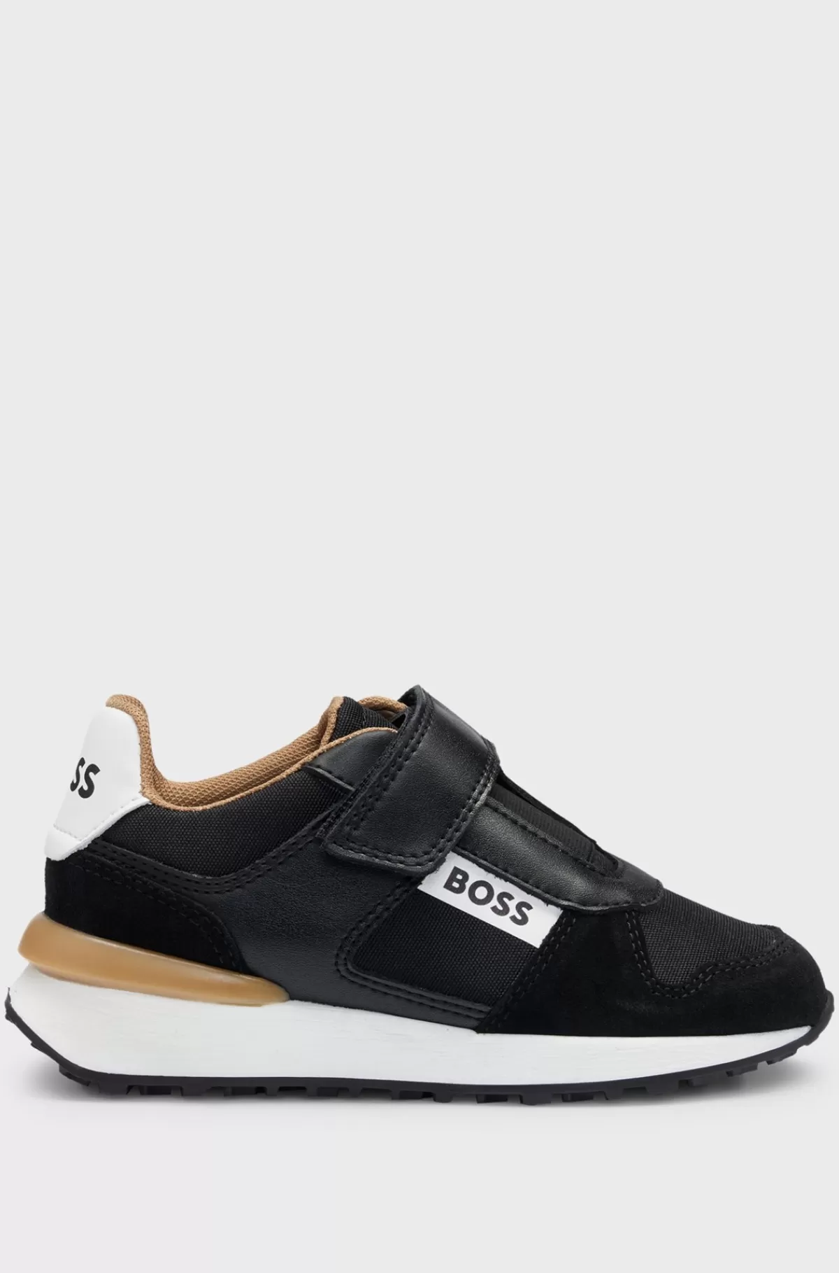 HUGO BOSS Sneakers Til Børn I Blandede Materialer Med Logodetaljer Sort Sale