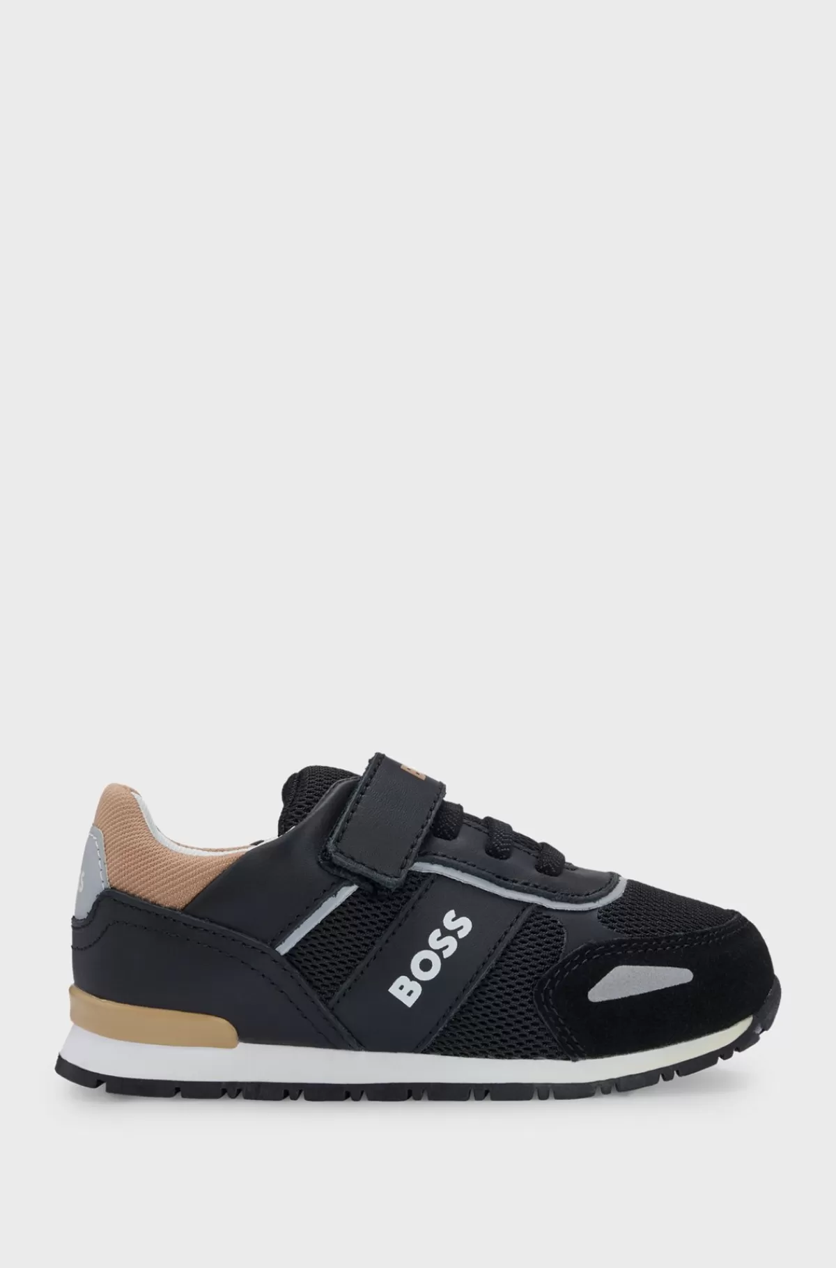 HUGO BOSS Sneakers Til Børn I Blandede Materialer Med Logodetaljer Sort Online
