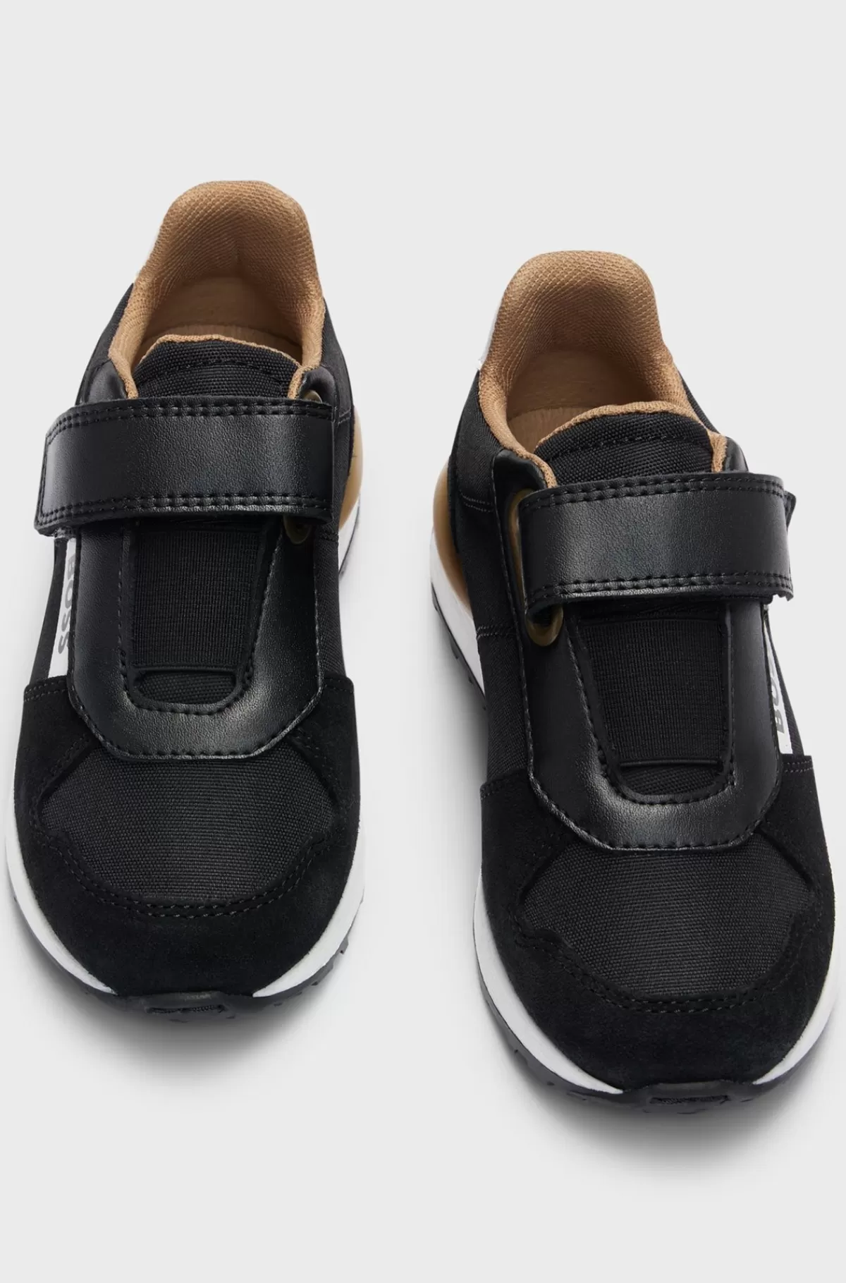 HUGO BOSS Sneakers Til Børn I Blandede Materialer Med Logodetaljer Sort Sale