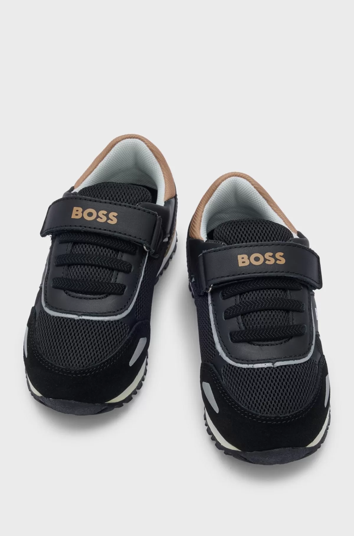 HUGO BOSS Sneakers Til Børn I Blandede Materialer Med Logodetaljer Sort Online