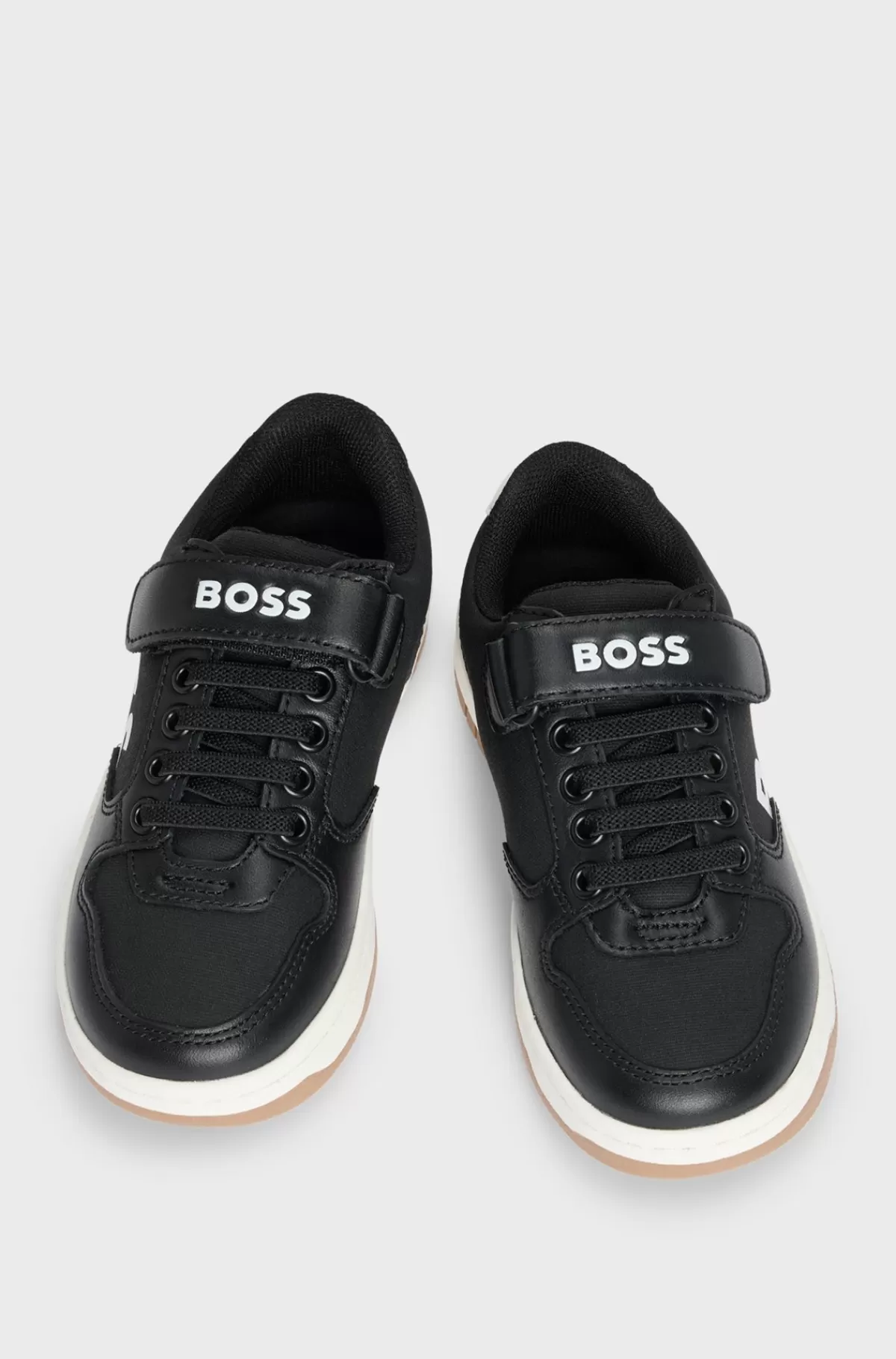 HUGO BOSS Sneakers Til Børn I Blandede Materialer Med Logodetaljer Sort Cheap
