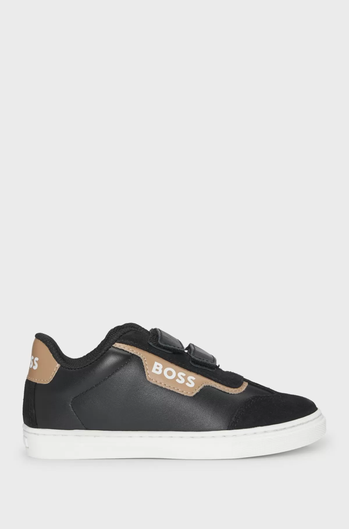 HUGO BOSS Sneakers Til Børn I Mesh Og Læder Sort Store