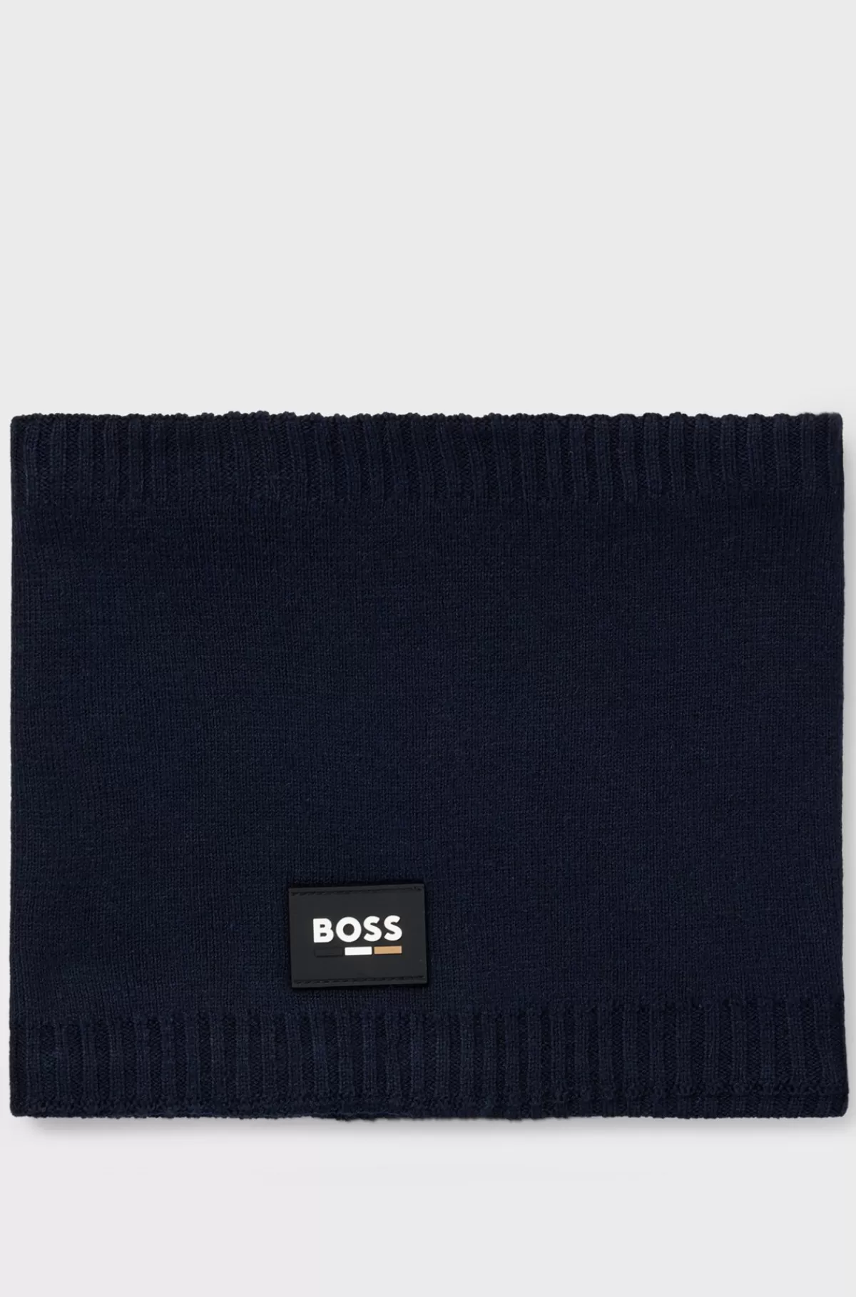 HUGO BOSS Snood Til Børn Med Silikonebadge Med Logo Mørkeblå Best Sale