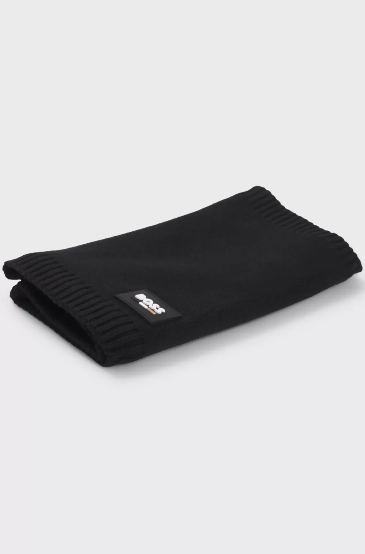 HUGO BOSS Snood Til Børn Med Silikonebadge Med Logo Sort Shop