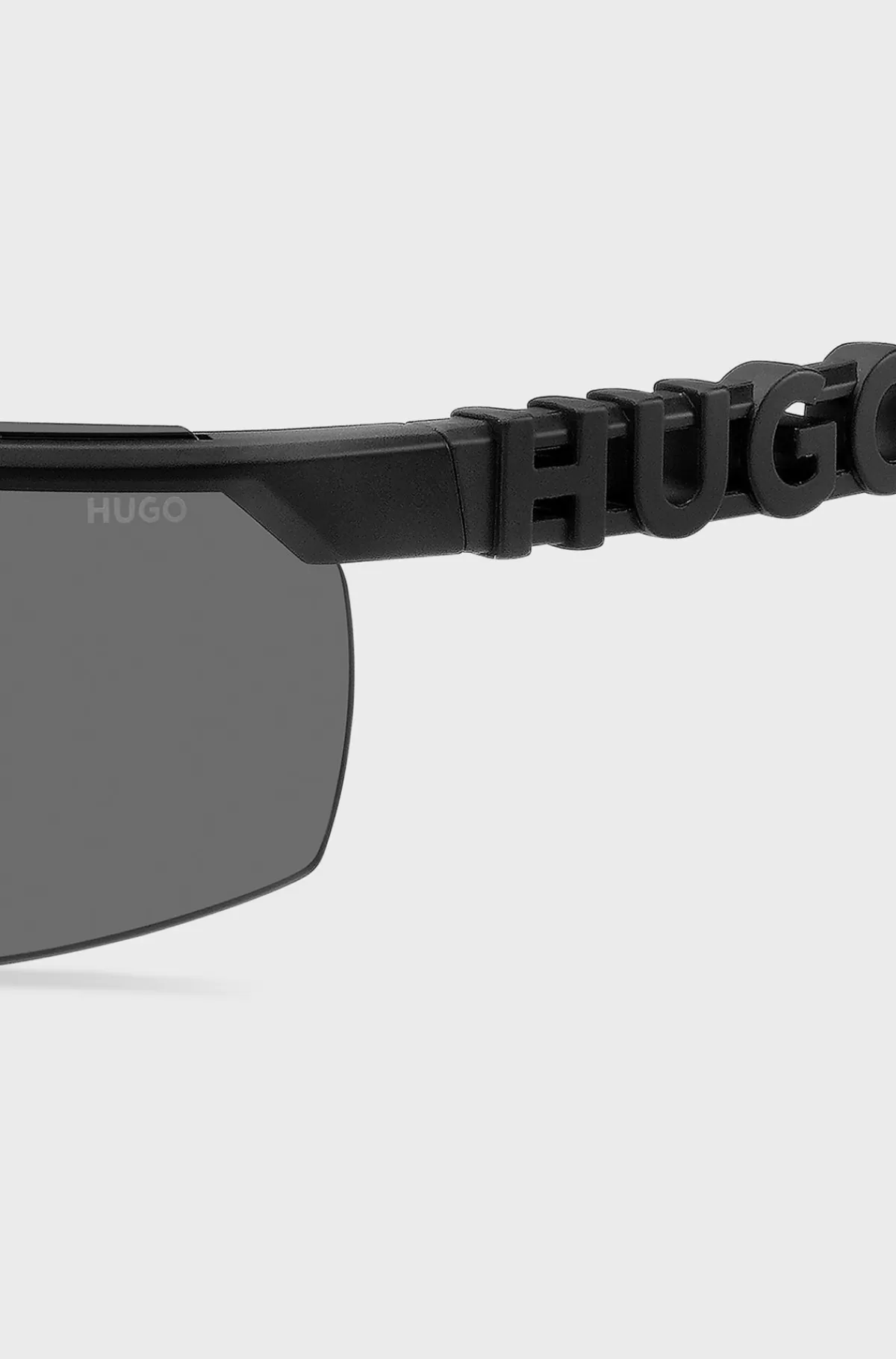 HUGO BOSS Solbriller I Maskestil I Acetat Med 3D-logo På Stængerne Sort Cheap