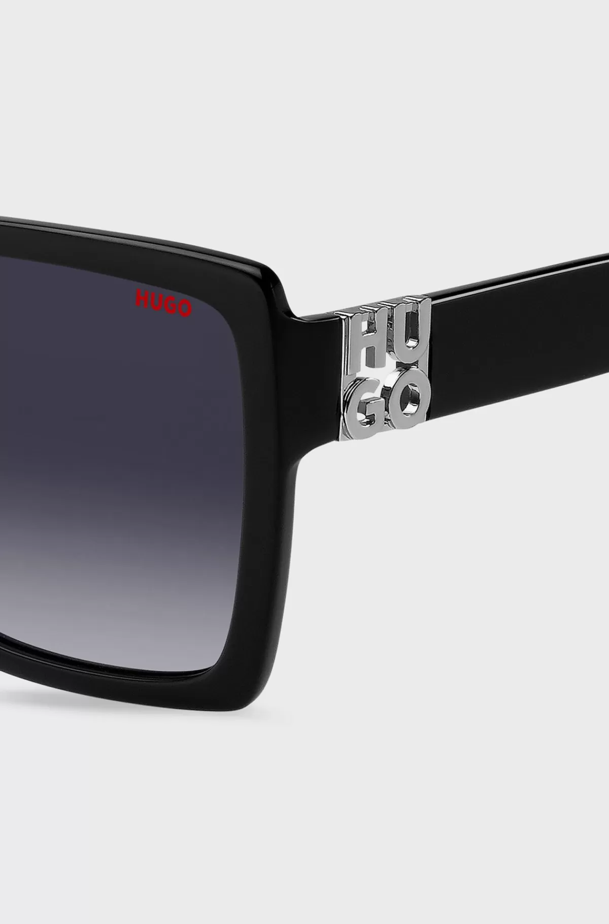 HUGO BOSS Solbriller I Acetat Med Stablet Logo Sort Best