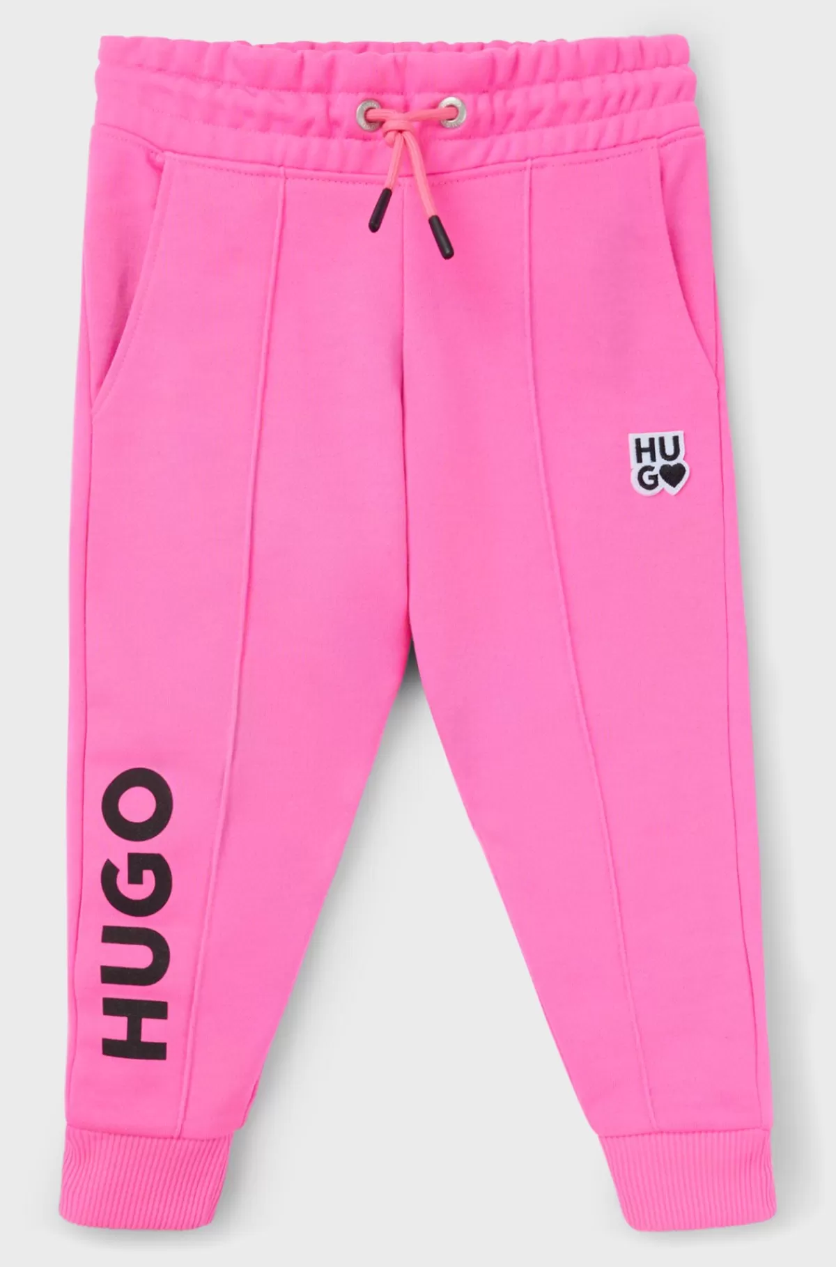 HUGO BOSS Tracktrousers Til Børn I Fleece Med Logodetaljer Pink Hot